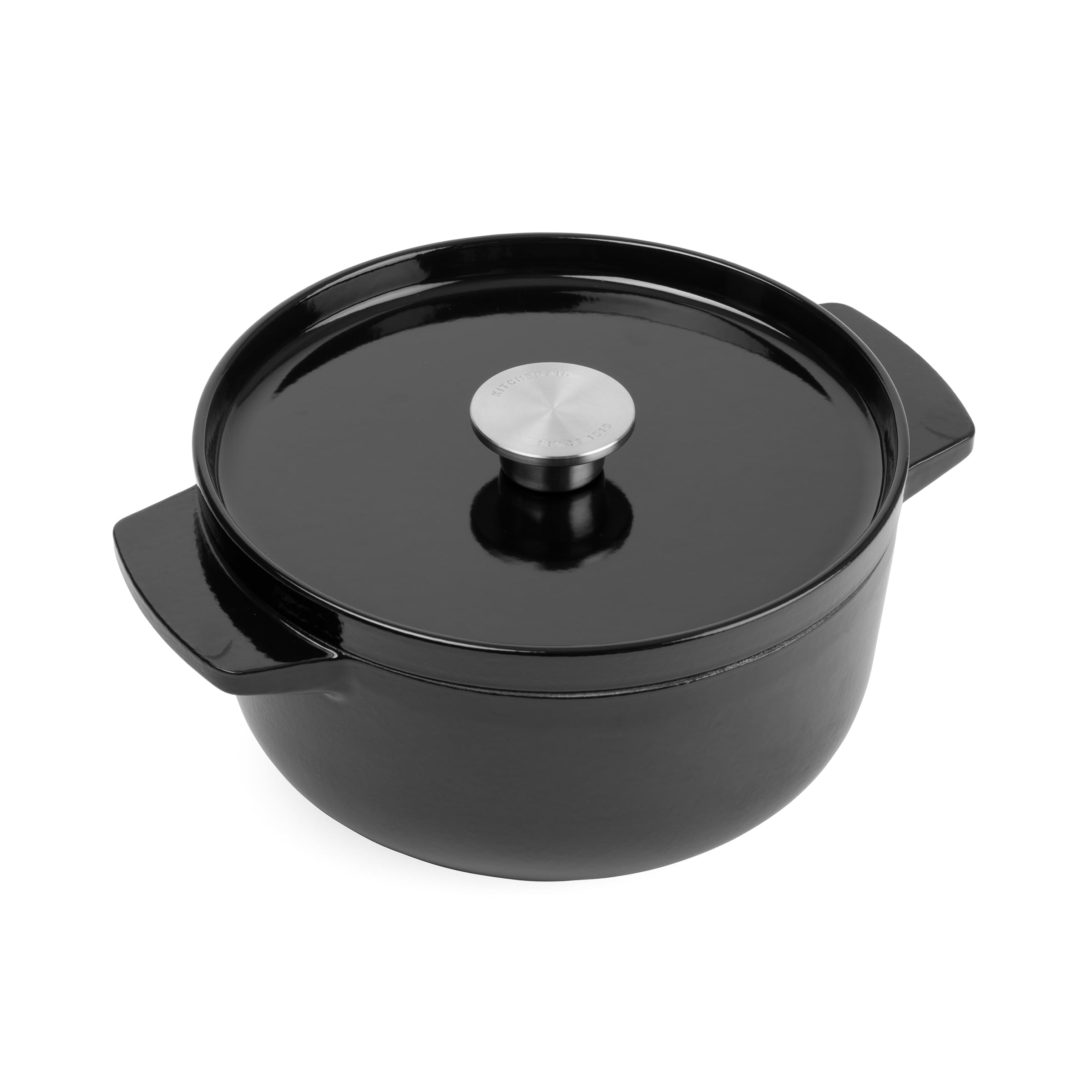 KitchenAid CC006058-001 Br&auml;ter mit Deckel - Rund - 3.3L 22cm Schwarz 