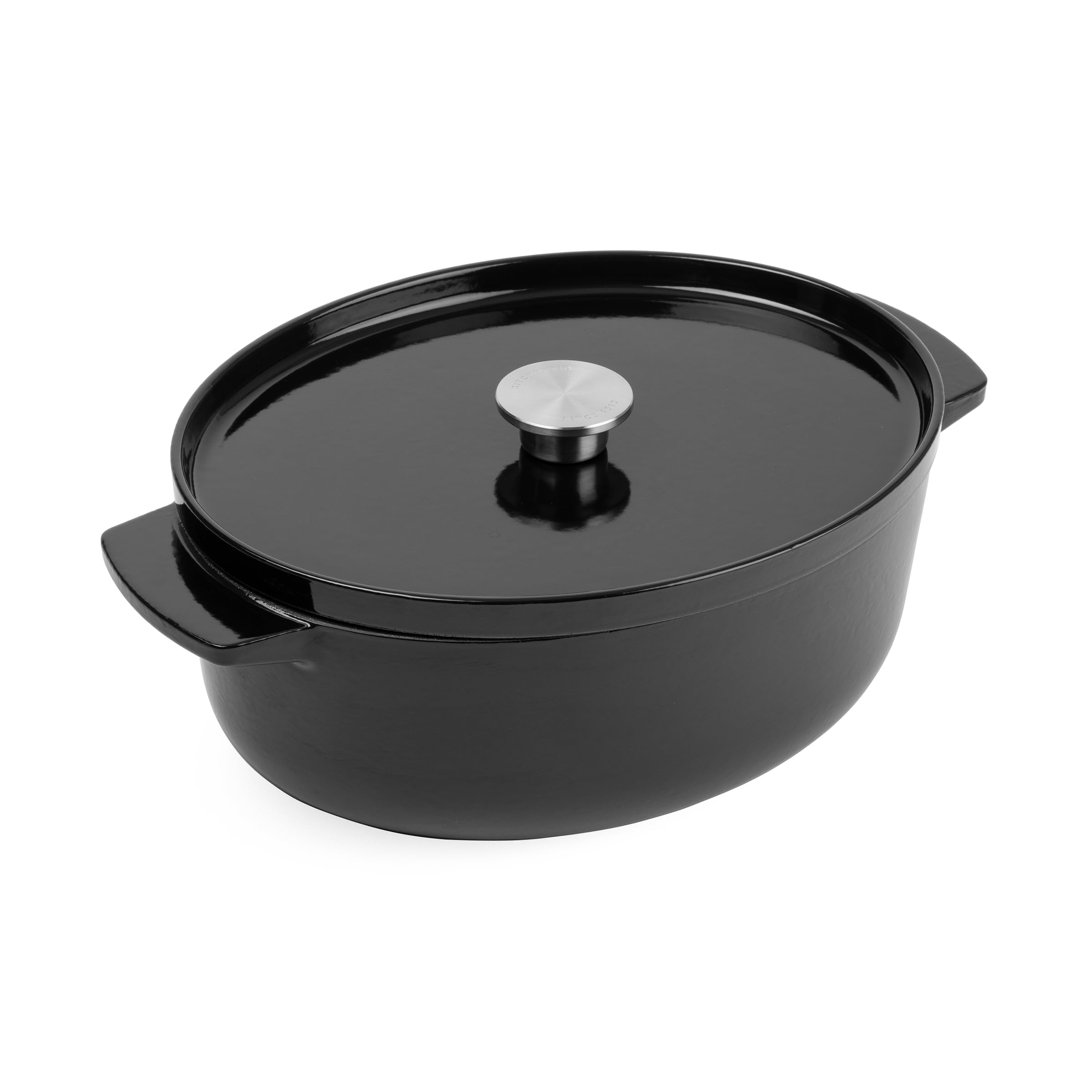 KitchenAid CC006064-001 Br&auml;ter mit Deckel - Oval 30cm Schwarz 