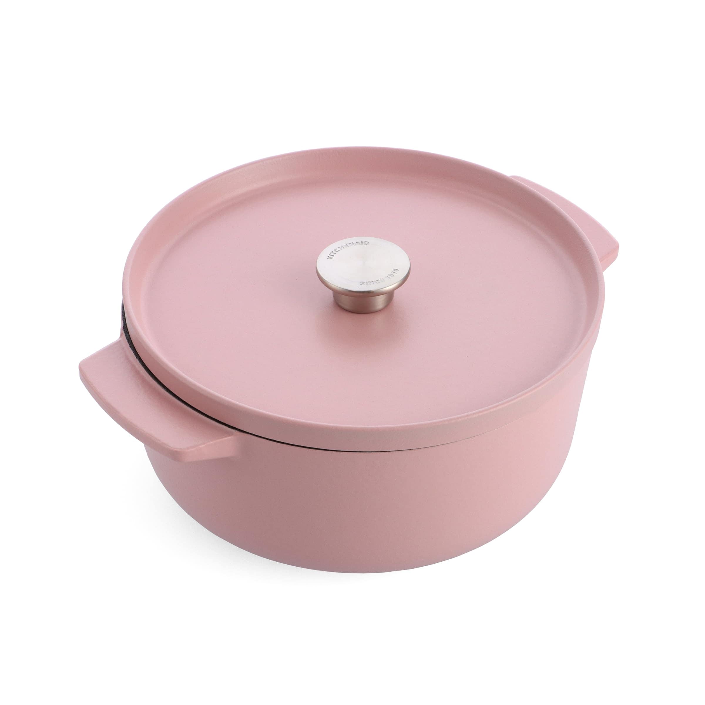 KitchenAid CC007431-001 Br&auml;ter mit Deckel - Rund - 5.2L 26cm Rosa 