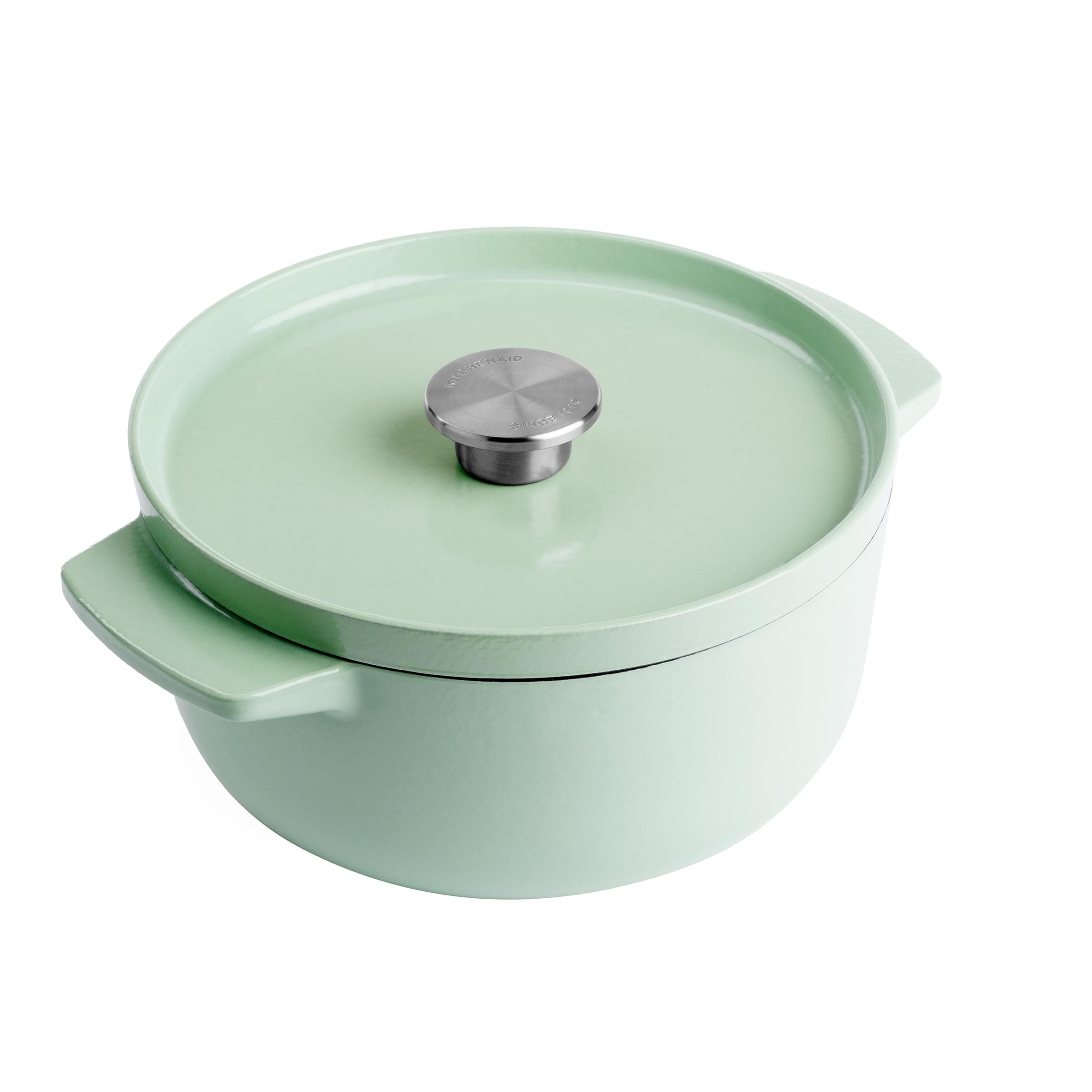 KitchenAid CC007433-001 Br&auml;ter mit Deckel - Rund - 3.3L 22cm Hellgr&uuml;n 