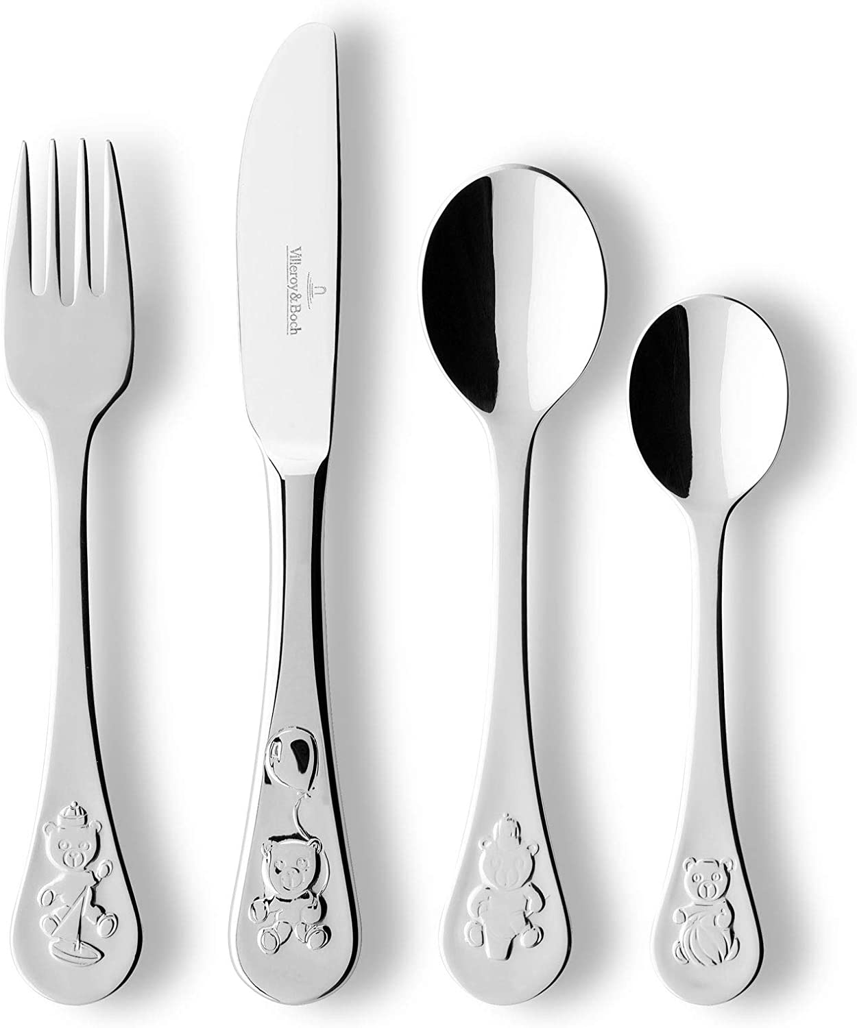 Villeroy & Boch Piemont Kinderbesteck 4tlg. Sp&uuml;lmaschinenfest 18/10 Edelstahl 