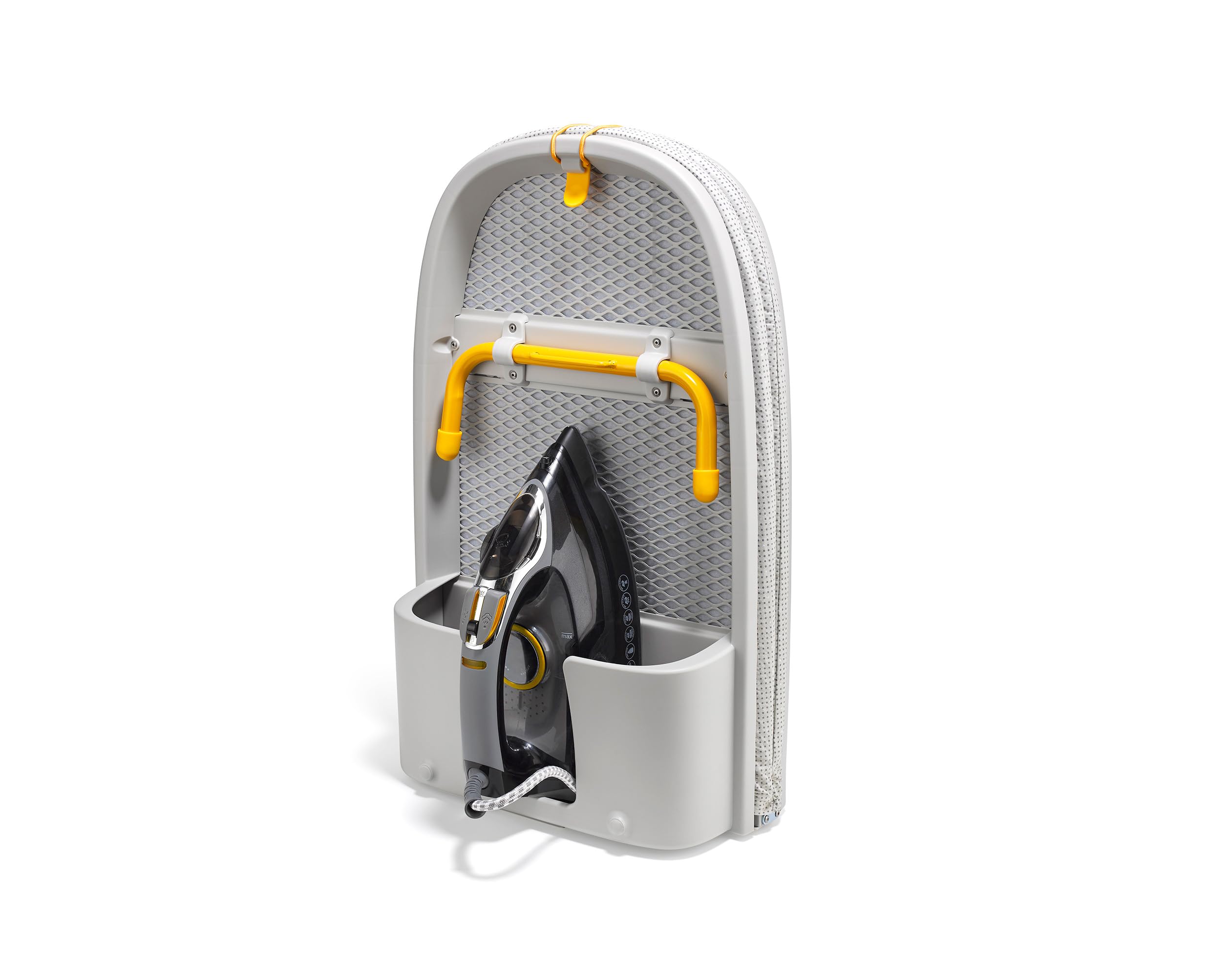 Joseph Joseph Pocket Max Tischb&uuml;gelbrett, 110cm B&uuml;gelfl&auml;che, Faltbares Mini-B&uuml;gelbrett mit Aufh&auml;ngehaken 