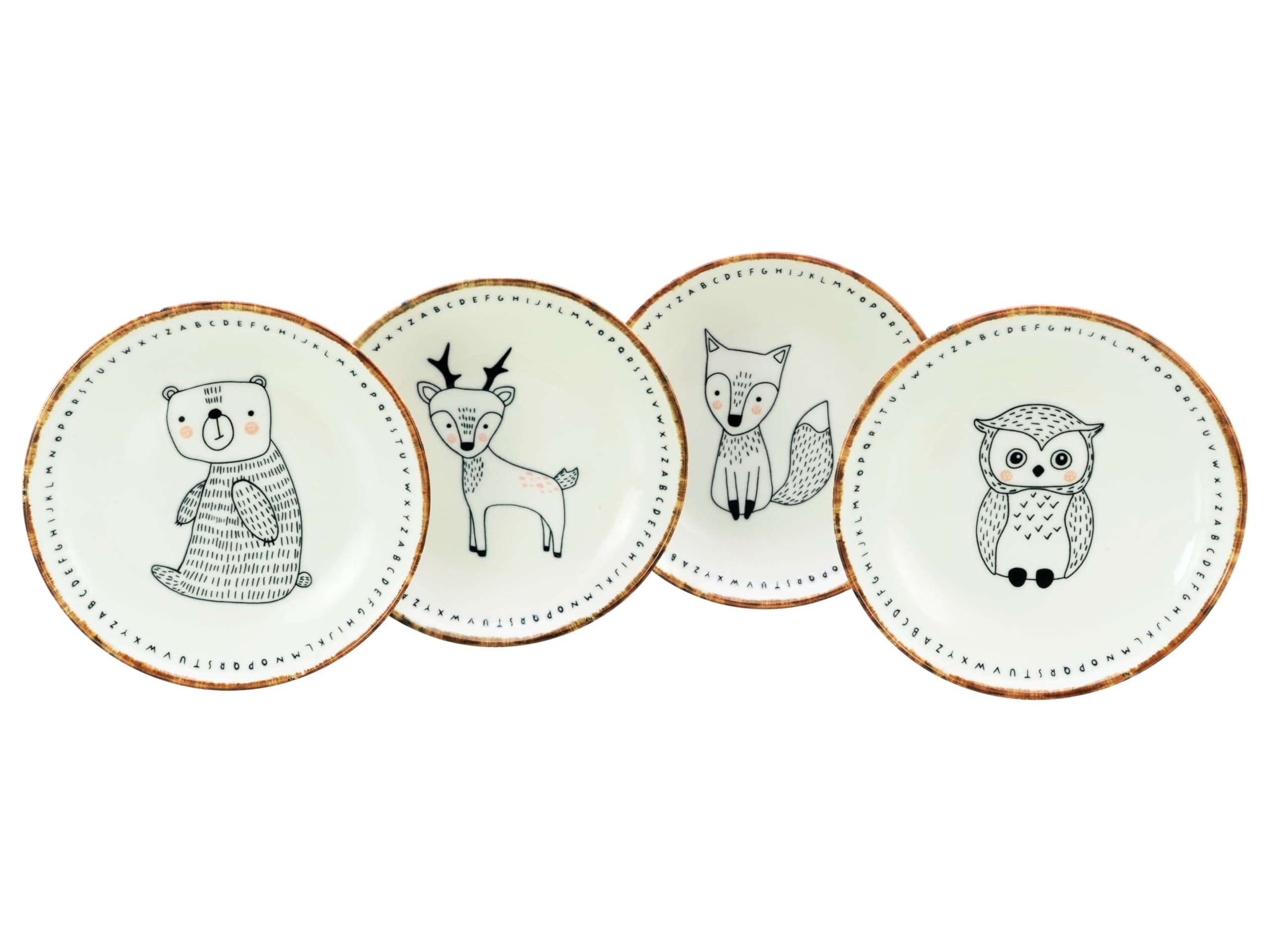 CreaTable - 21570 Freunde des Waldes, Schale 18.5 cm 4-tlg 