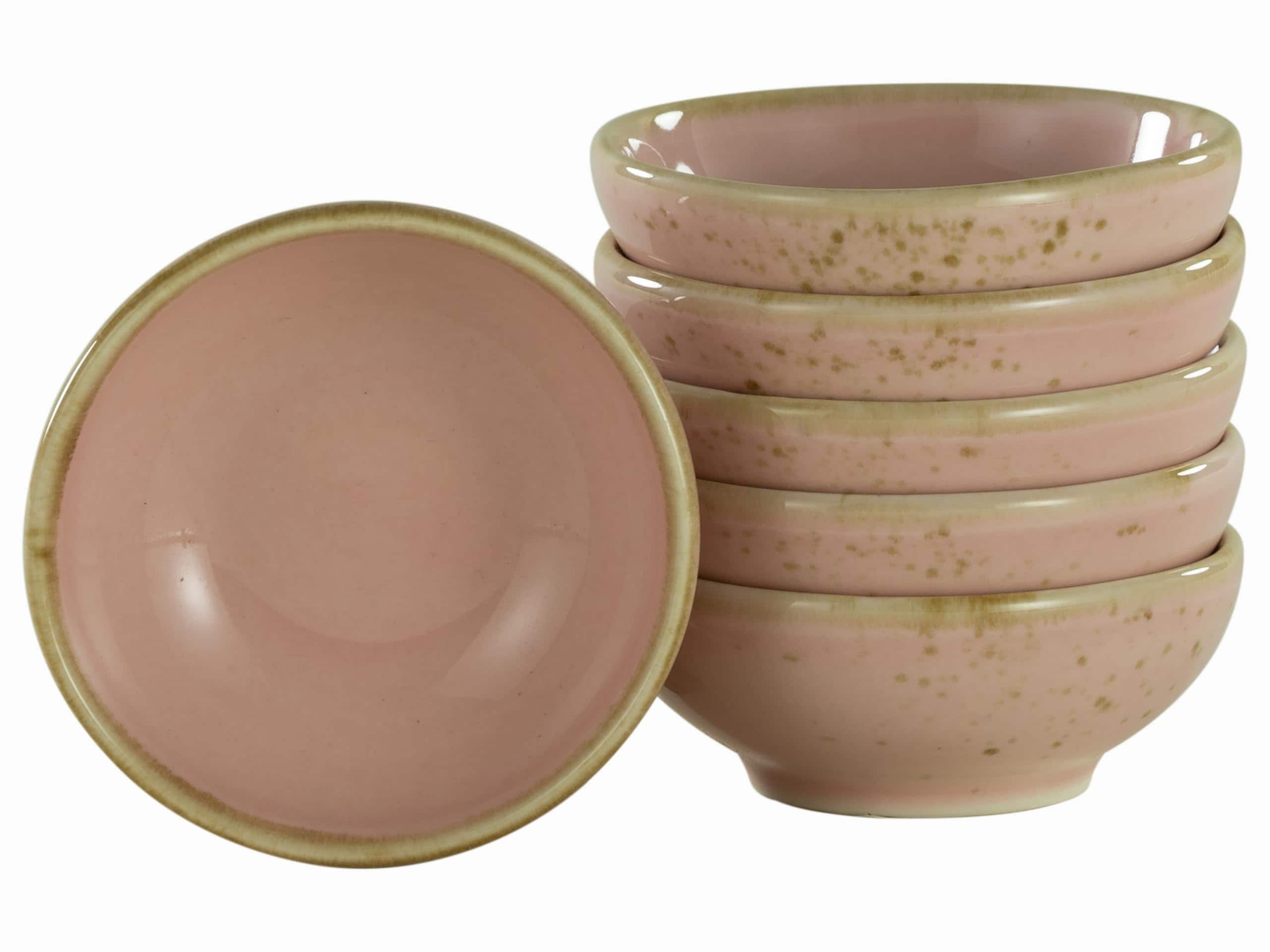 Creatable, 21974, Serie NATURE COLLECTION, Ros&eacute;, 6-teiliges Geschirrset, Sojaschale 