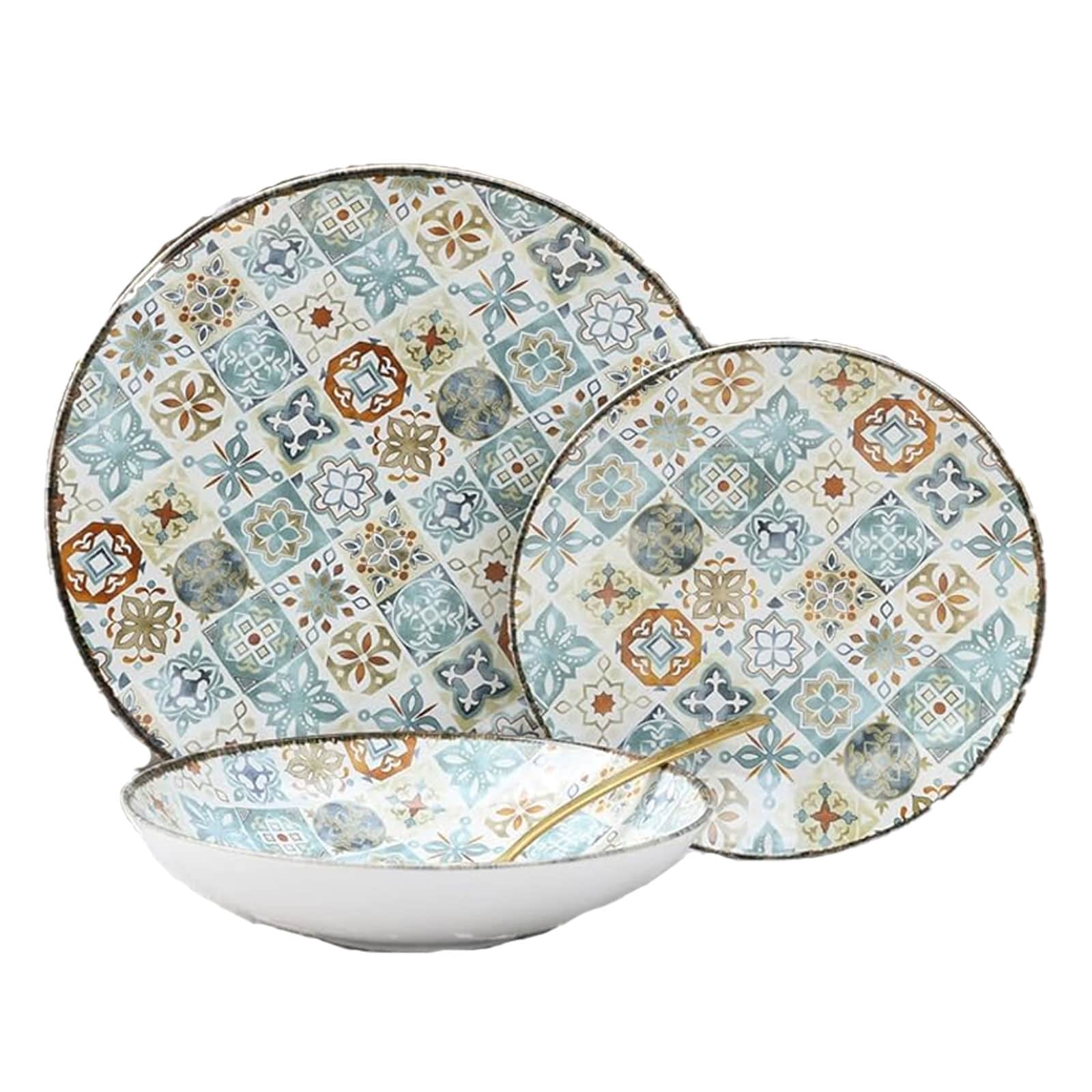 CreaTable - 24157 Mosaik, Tellerset 12-tlg 