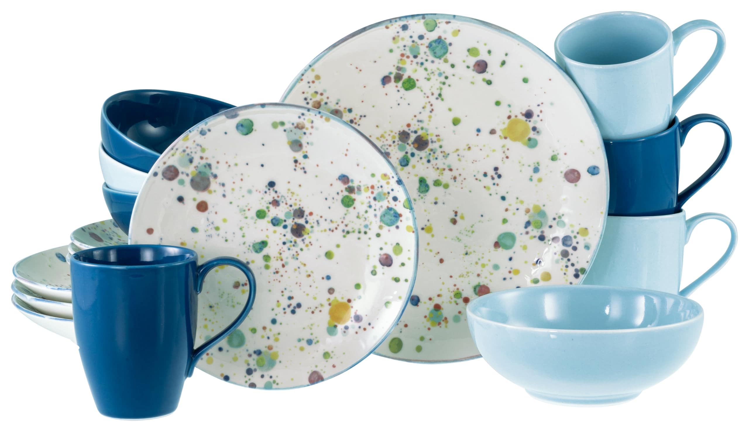 CreaTable - 24387 Candy Drops Mix, Kombiservice 16-tlg 