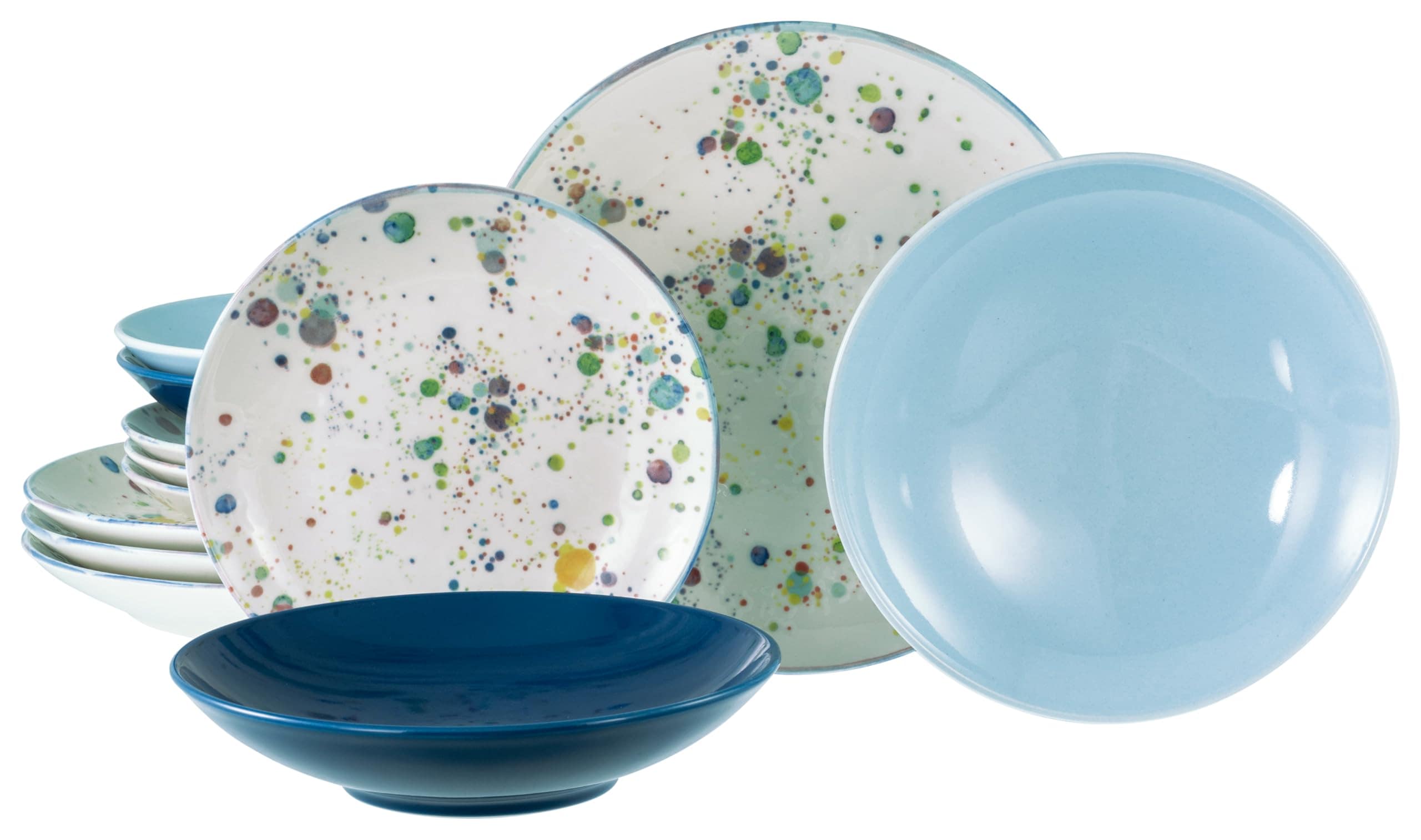 CreaTable - 24388 Candy Drops Mix, Tellerset 12-tlg 