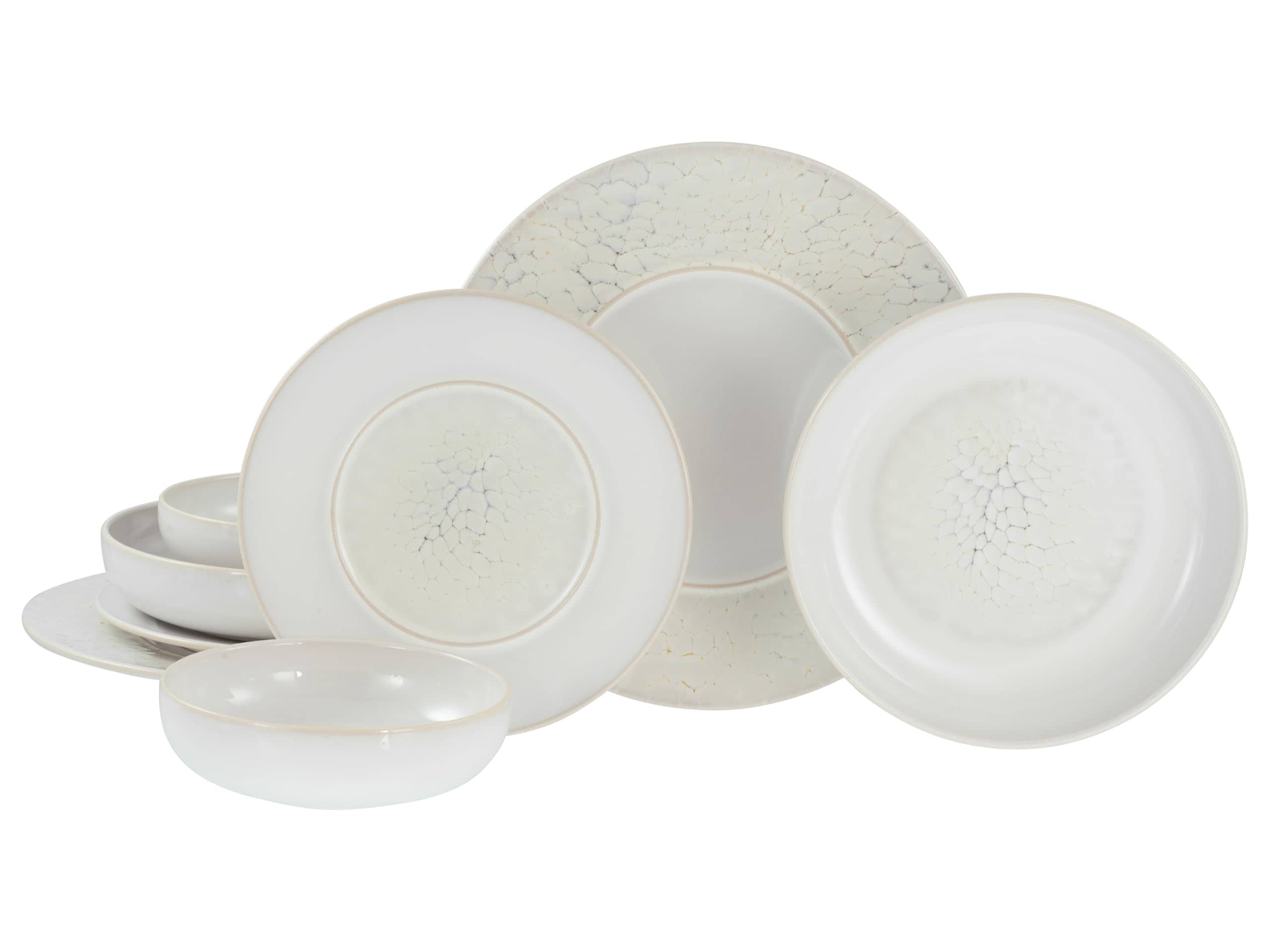 CreaTable 24554 Serie Unico Toscania Teller Set 8-tlg Geschirrset 2 Personen 