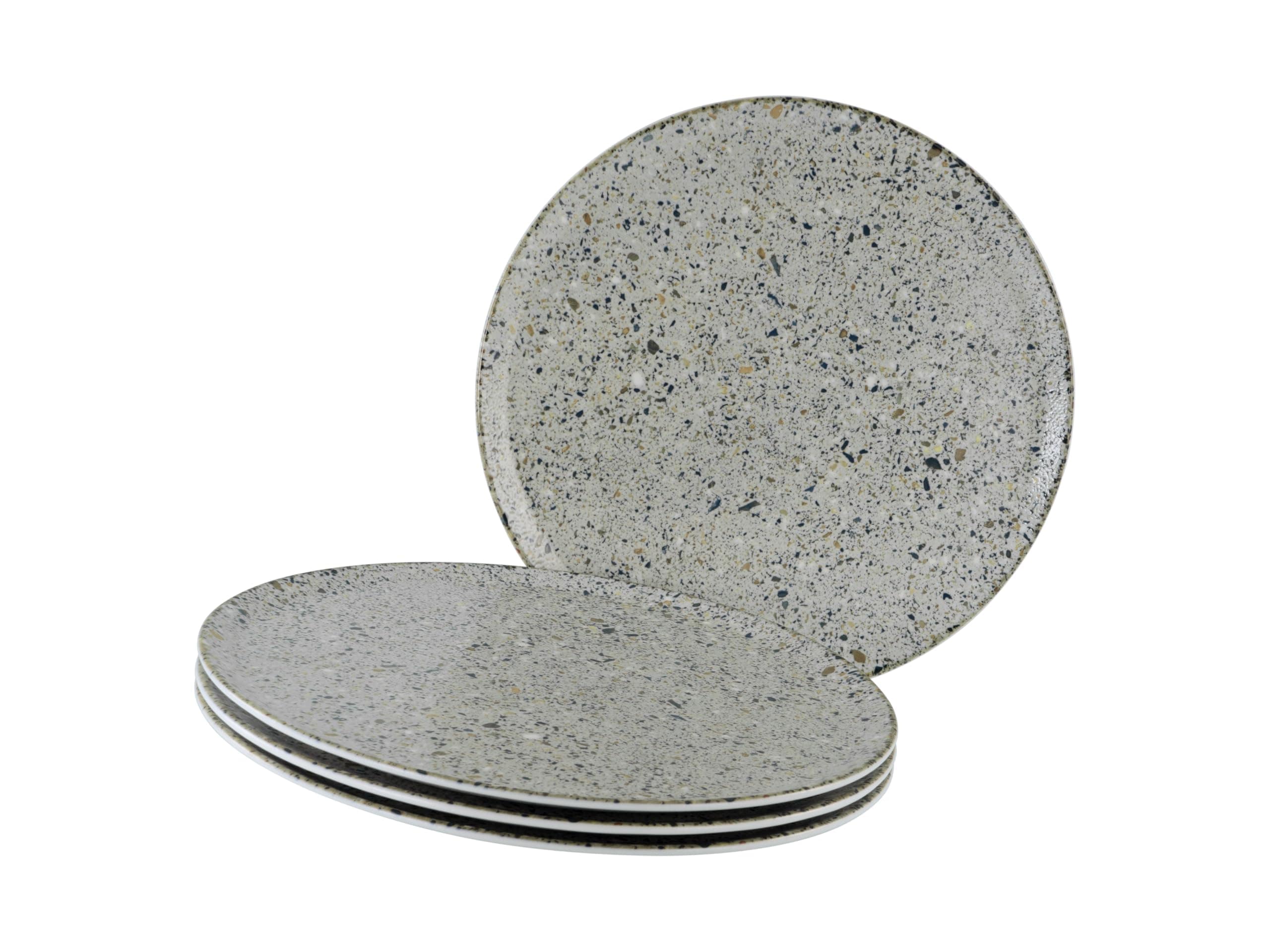 CreaTable - 24694 Stone Collection Genua, Pizzateller 4-tlg 