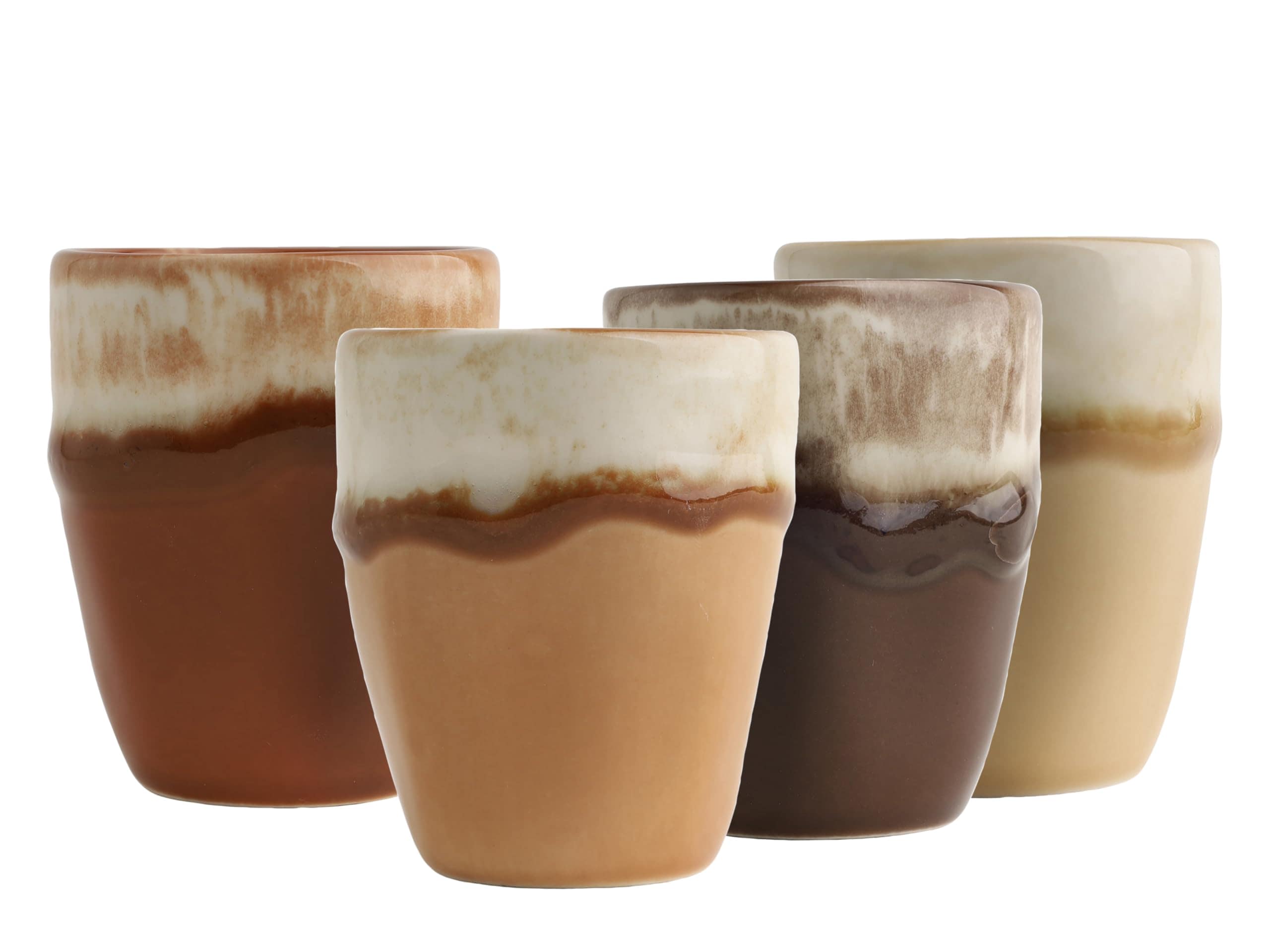 CreaTable - 24737 Squeezy Mocha Mousse, Espressobecher 4-tlg 