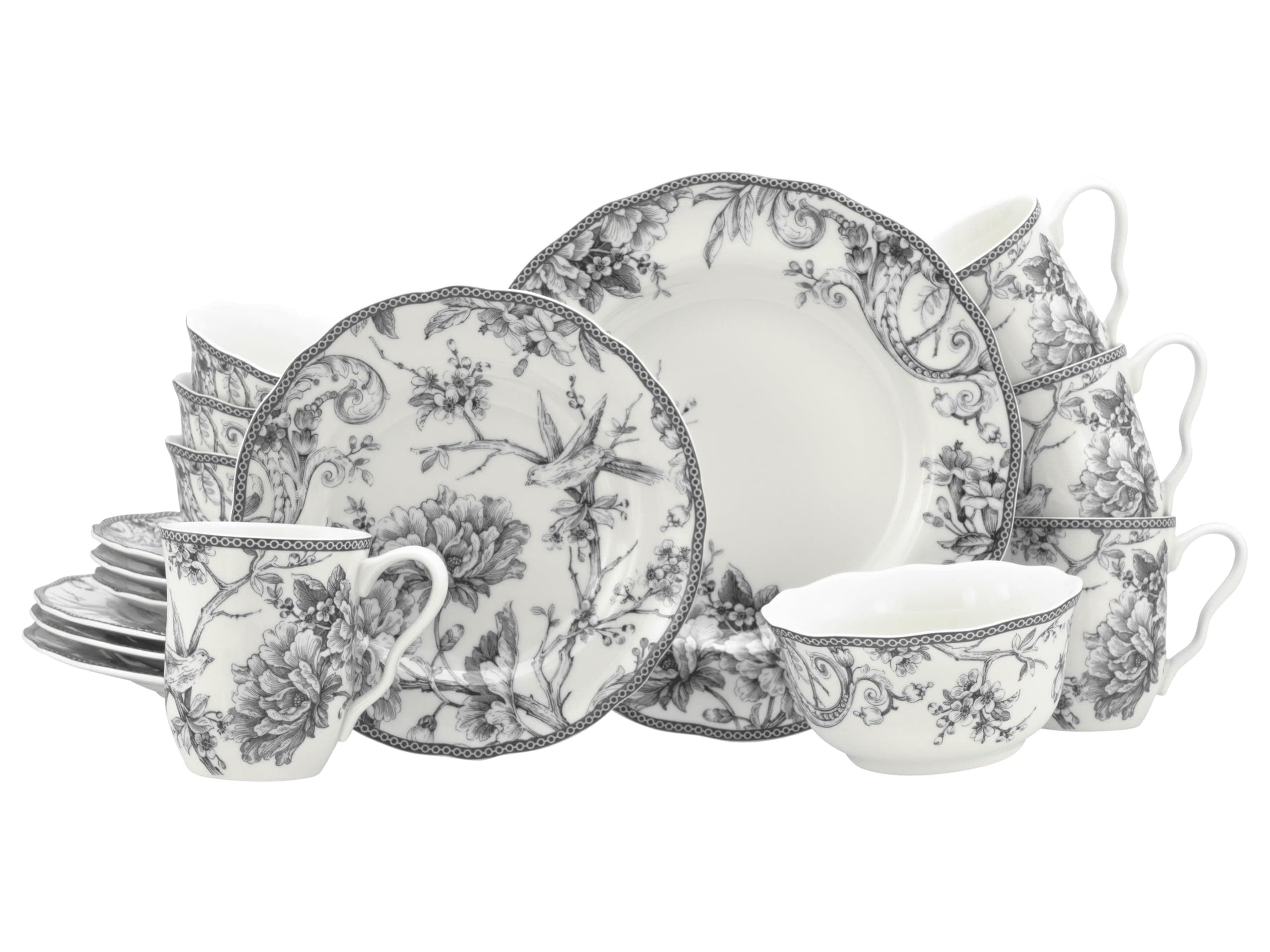 CreaTable - 24778 Adelaide Grau, Kombiservice 16-tlg 