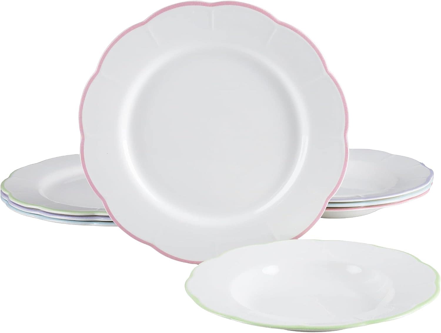 CreaTable - 24846, Florine Bunt - Tafelservice 8-tlg 