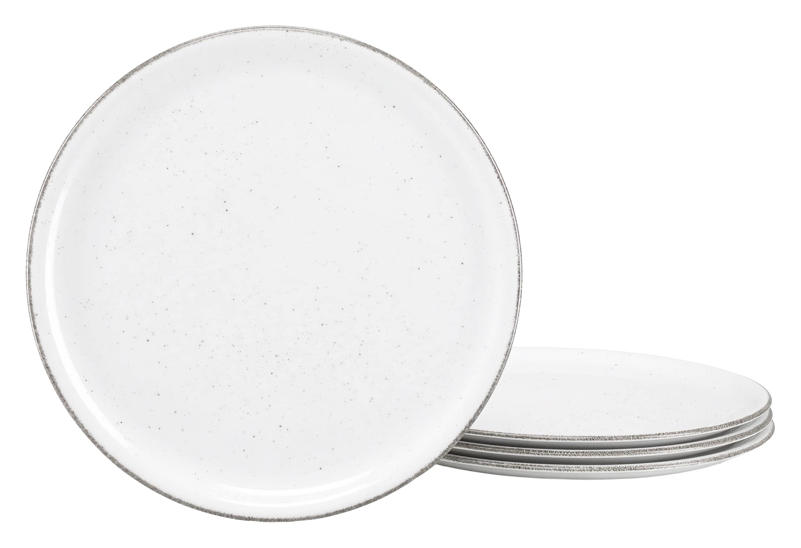Creatable 24847 Pizzateller Serie Vintage Nature 4-tlg Geschirrset 4 Personen 