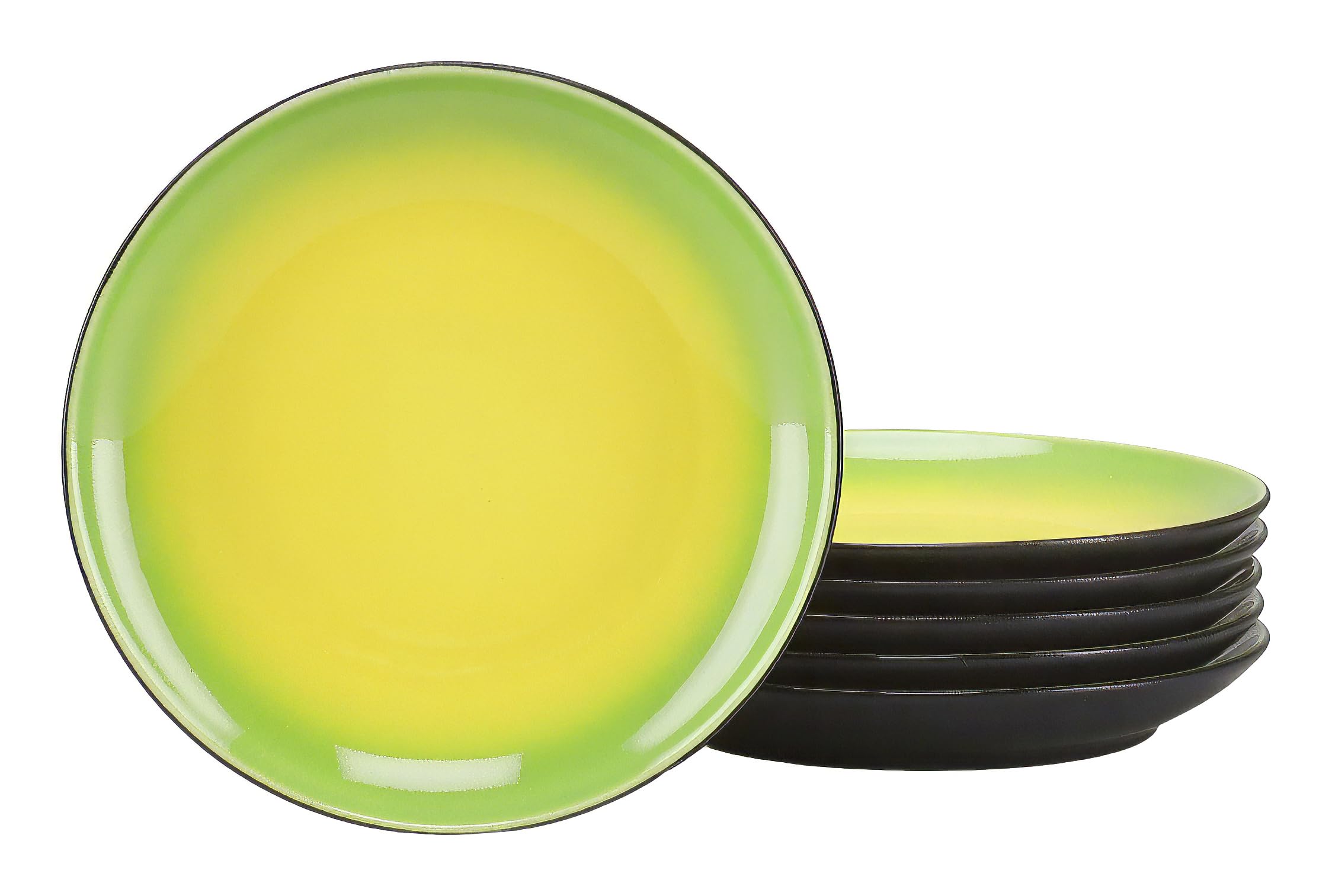 CreaTable - 24924, Hot Green - Dessertteller 6-tlg 