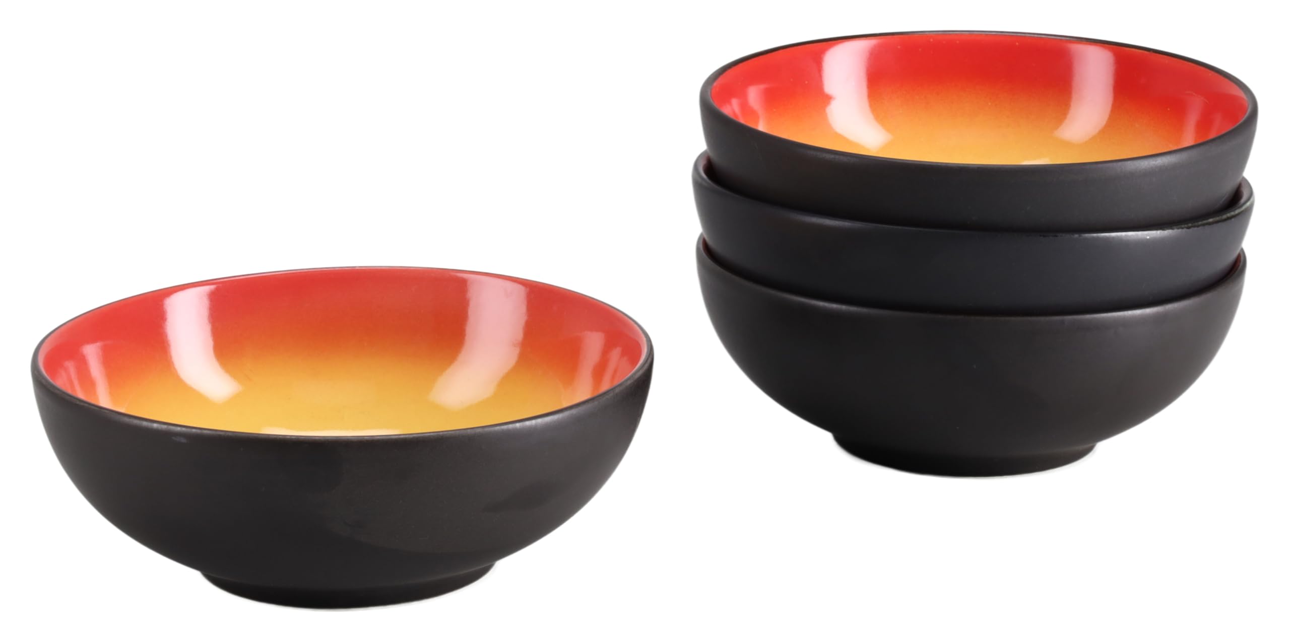 CreaTable - 24927, Hot Red - Smoothie Bowl 4-tlg 