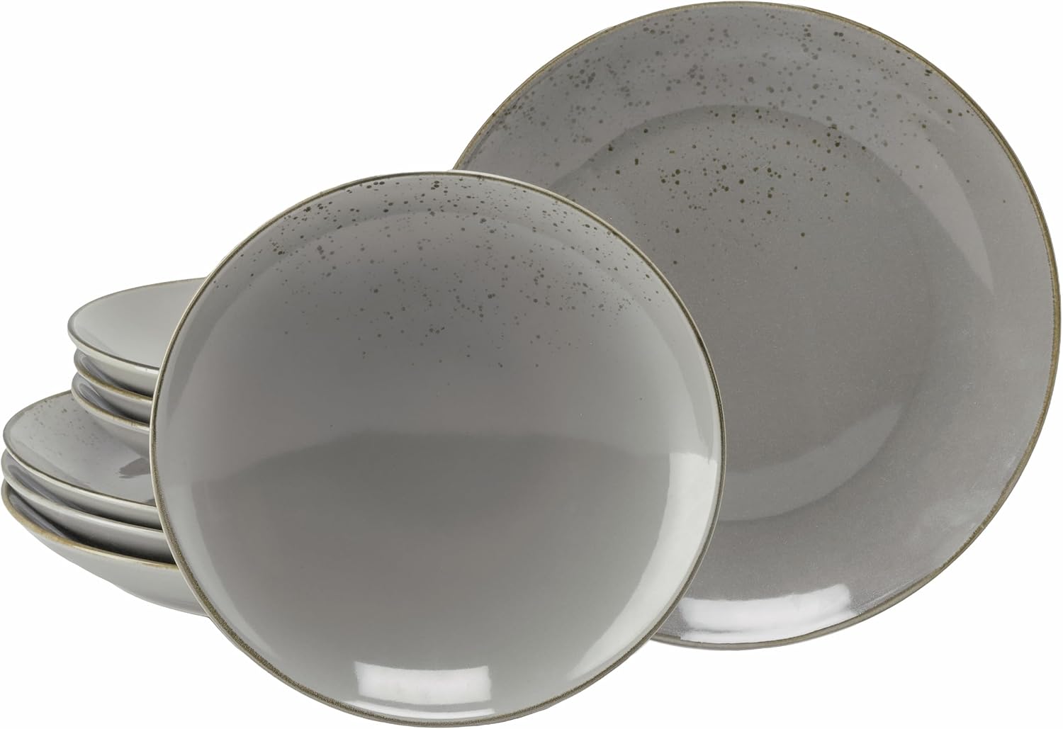 CreaTable - 24972, Nature Collection Stone - Tafelservice 8-tlg 