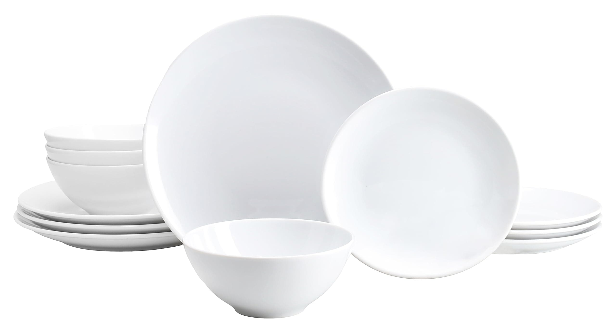 CreaTable - 24984 Bistrot Weiss, Tellerset 12-tlg 