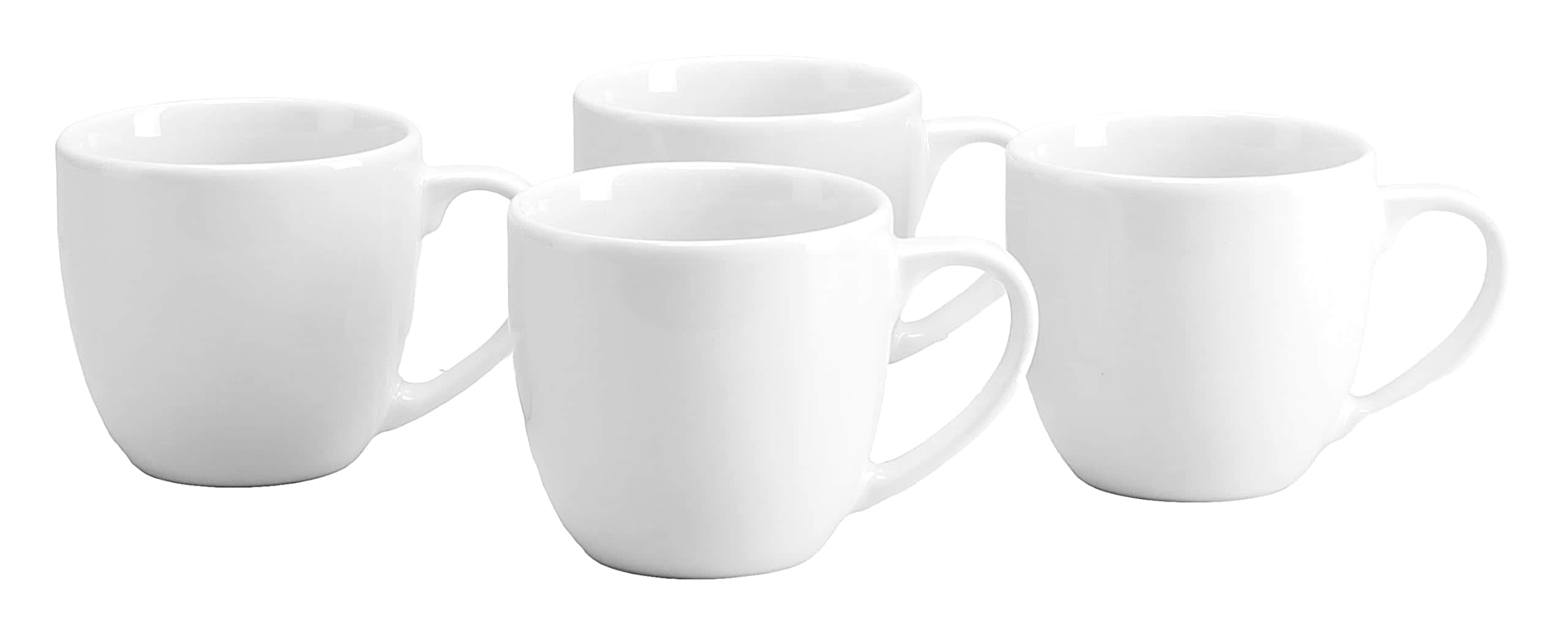 Creatable 24987 Serie Bistrot Weiss Kaffeebecher Set 4-tlg. Geschirrset 