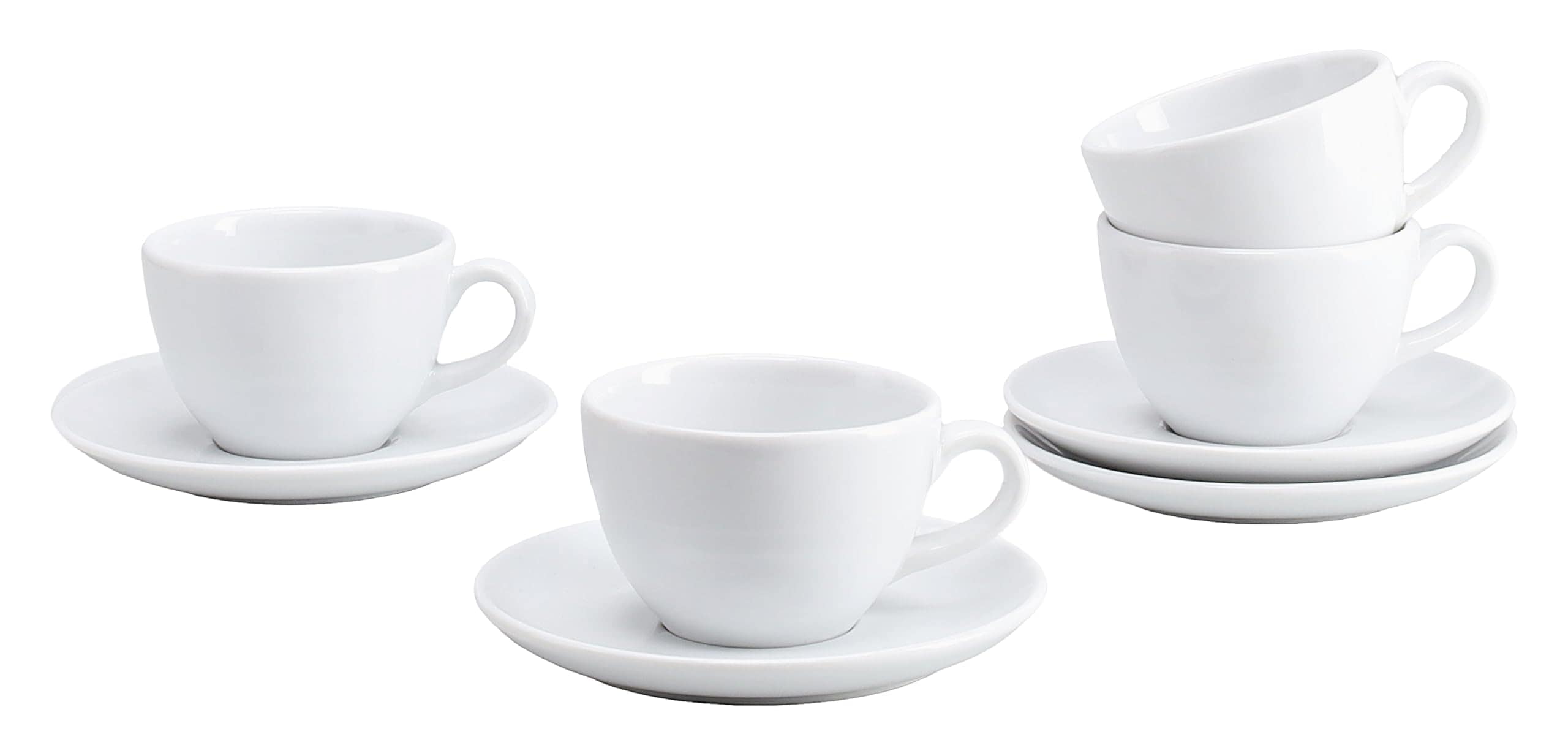 CreaTable - 24988 Bistrot Weiss, Kaffeetasse Set 8-tlg 