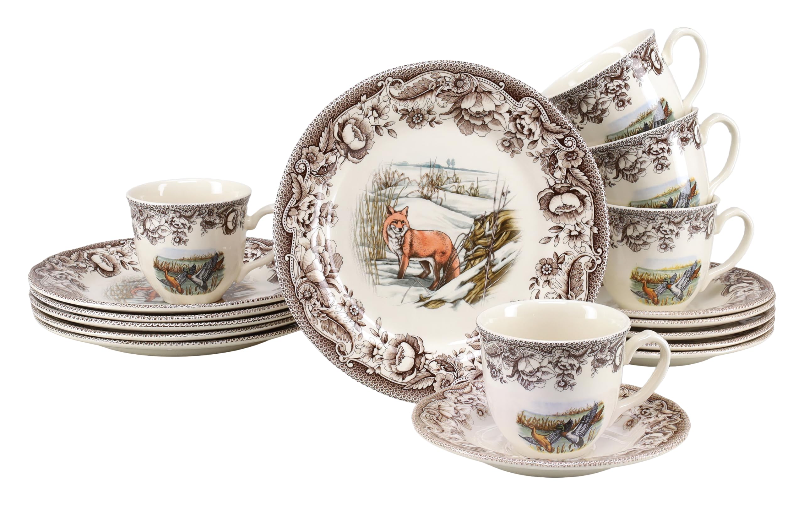 CreaTable - 25036, Haydon Grove Bunt -  Kaffeeservice 18-tlg 