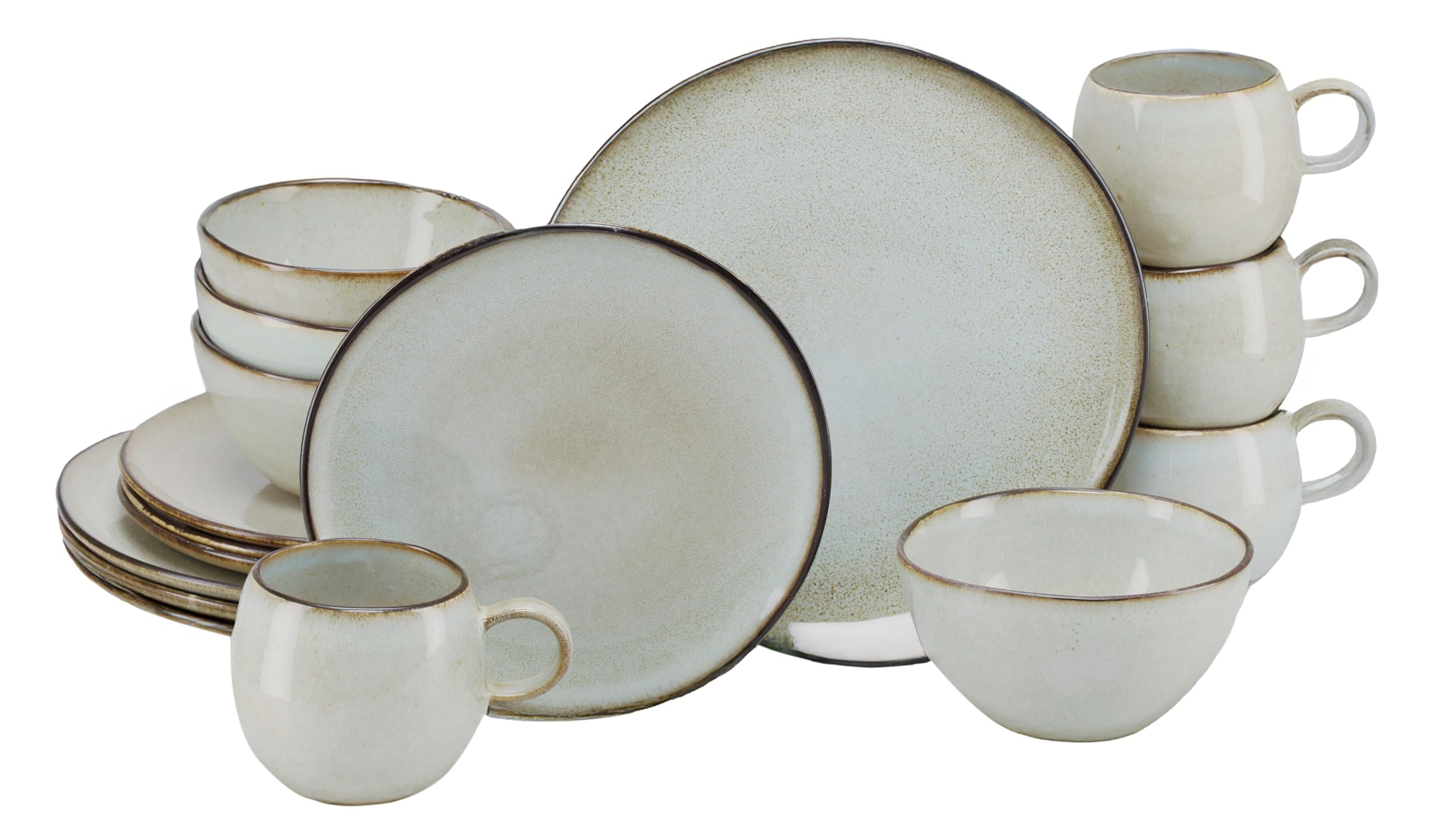 CreaTable - 25071 Stone Town Grey, Kombiservice 16-tlg 