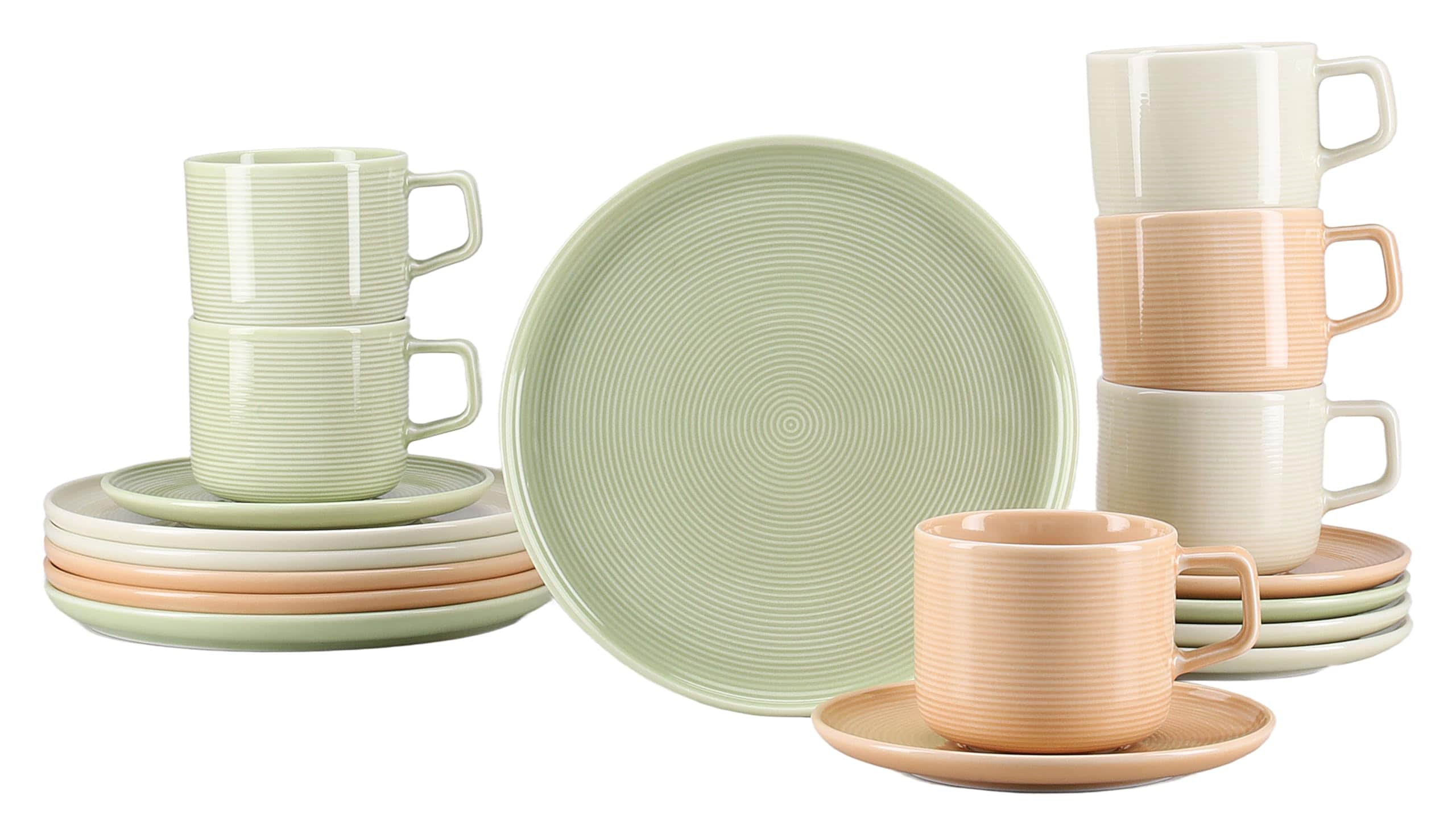 CreaTable - 25074, Session Romance - Kaffeeservice 18-tlg 