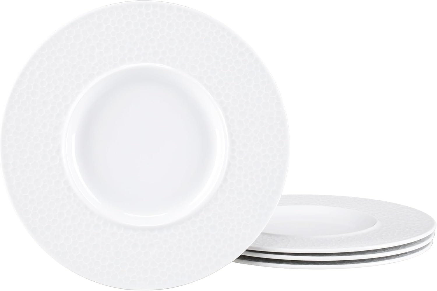 CreaTable - 25148, Show Time Hammer Weiss - Gourmetteller 4-tlg 