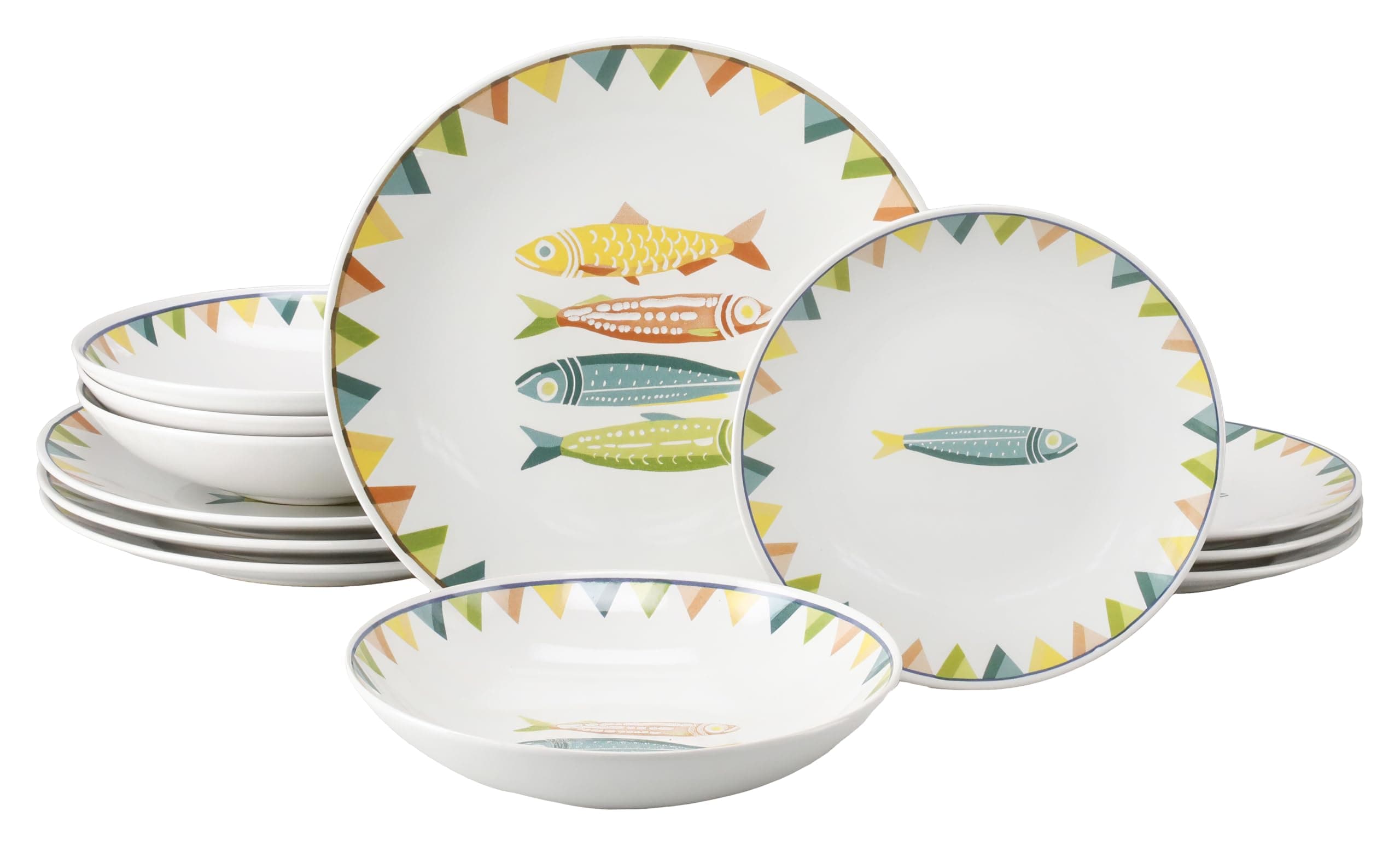 CreaTable - 25400, Sardinhas Pastell - Tellerset 12-tlg 