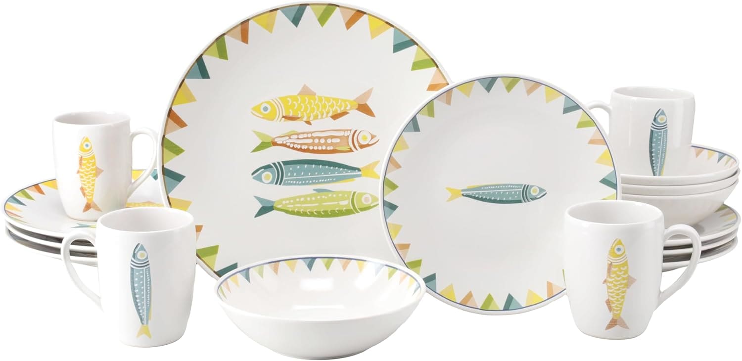 CreaTable - 25402, Sardinhas Pastell - Kombiservice 16-tlg 