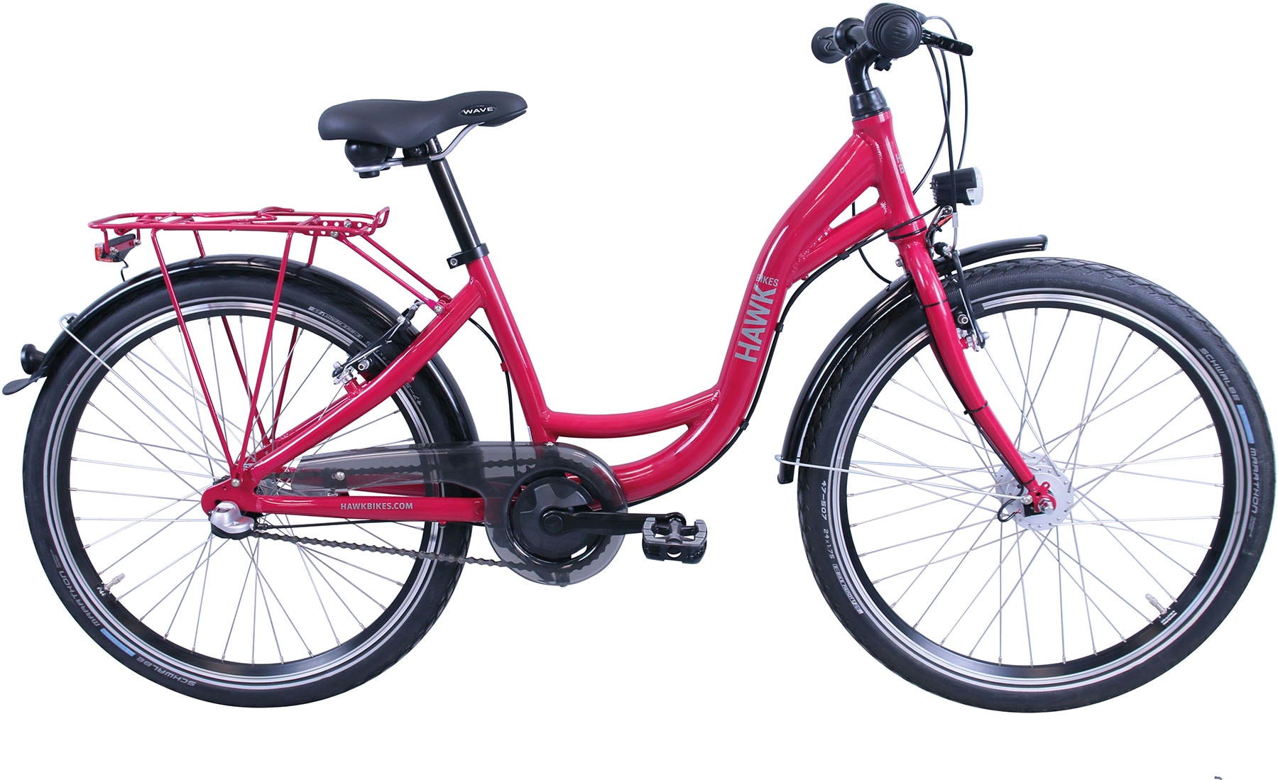 Hawk City Wave Jugendrad M&auml;dchen 24 Zoll 35 cm Wave - Blau 