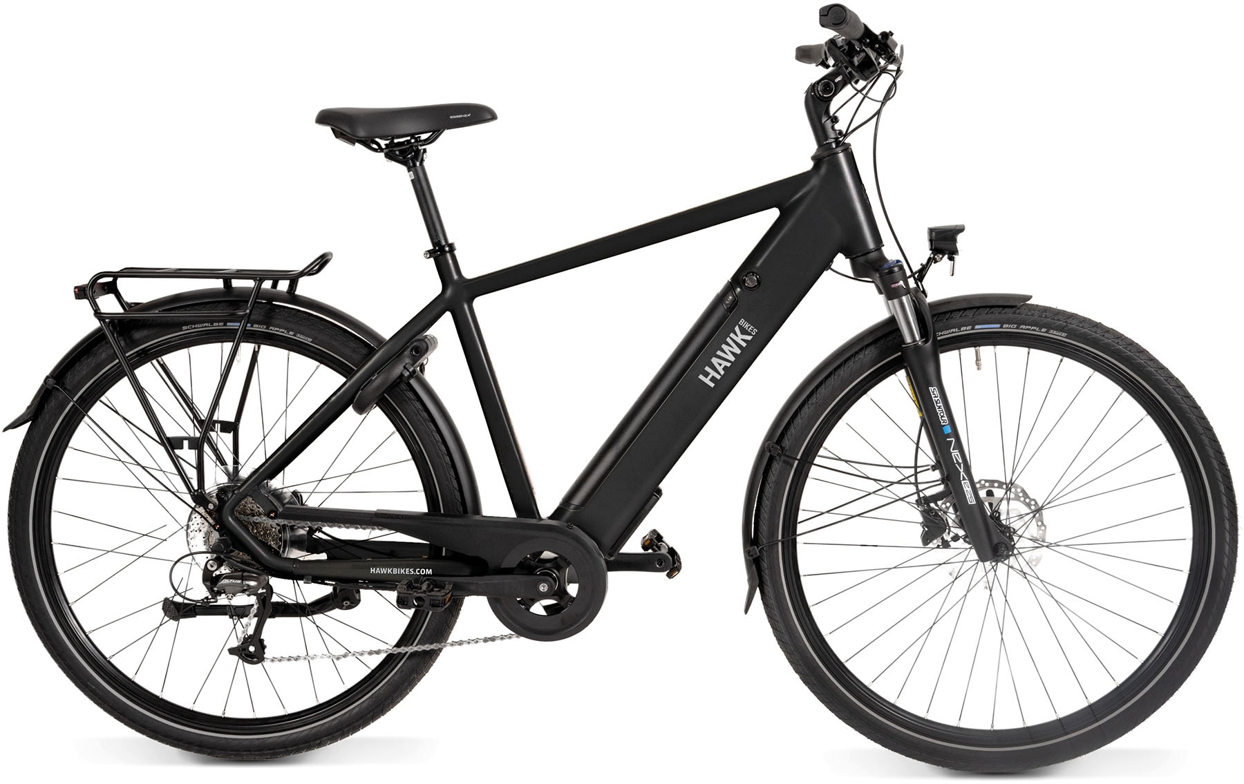 Hawk E-Trekking Gent E-Trekkingrad Herren 28 Zoll 53 cm Diamant - Schwarz 