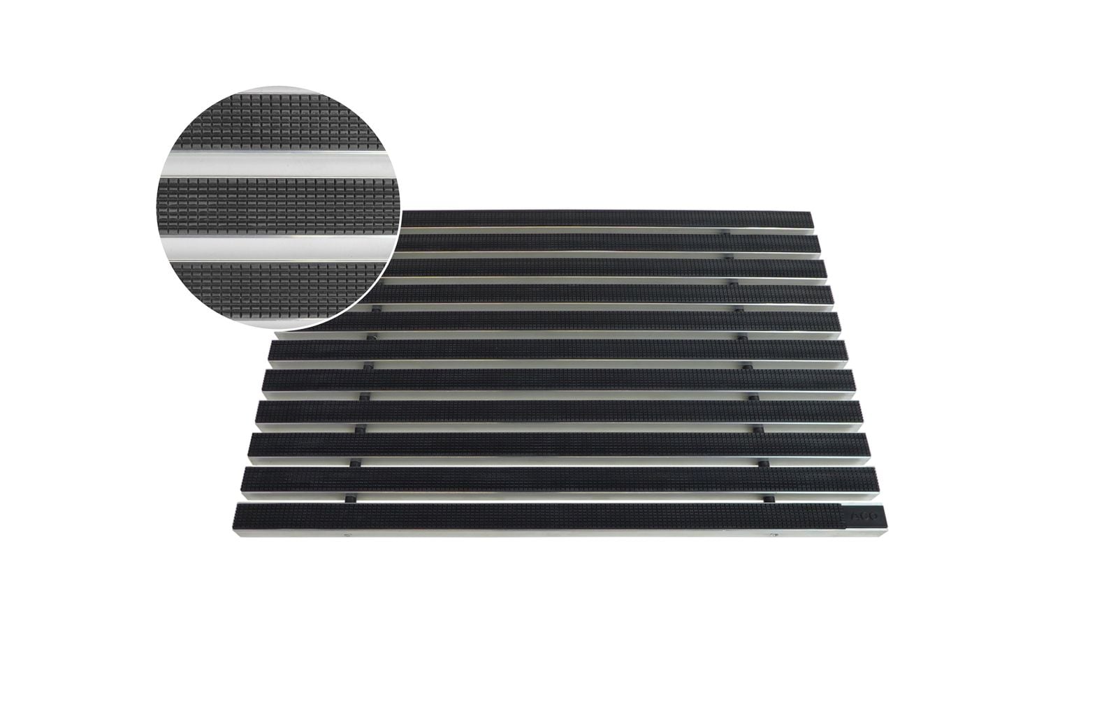 ACO Eingangsmatte Vario 22mm | 100x50cm | Gummi Schwarz 