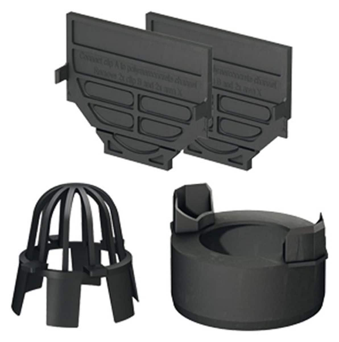 ACO Self&reg; Hexaline 2.0 Zubeh&ouml;rset vertikal schwarz 