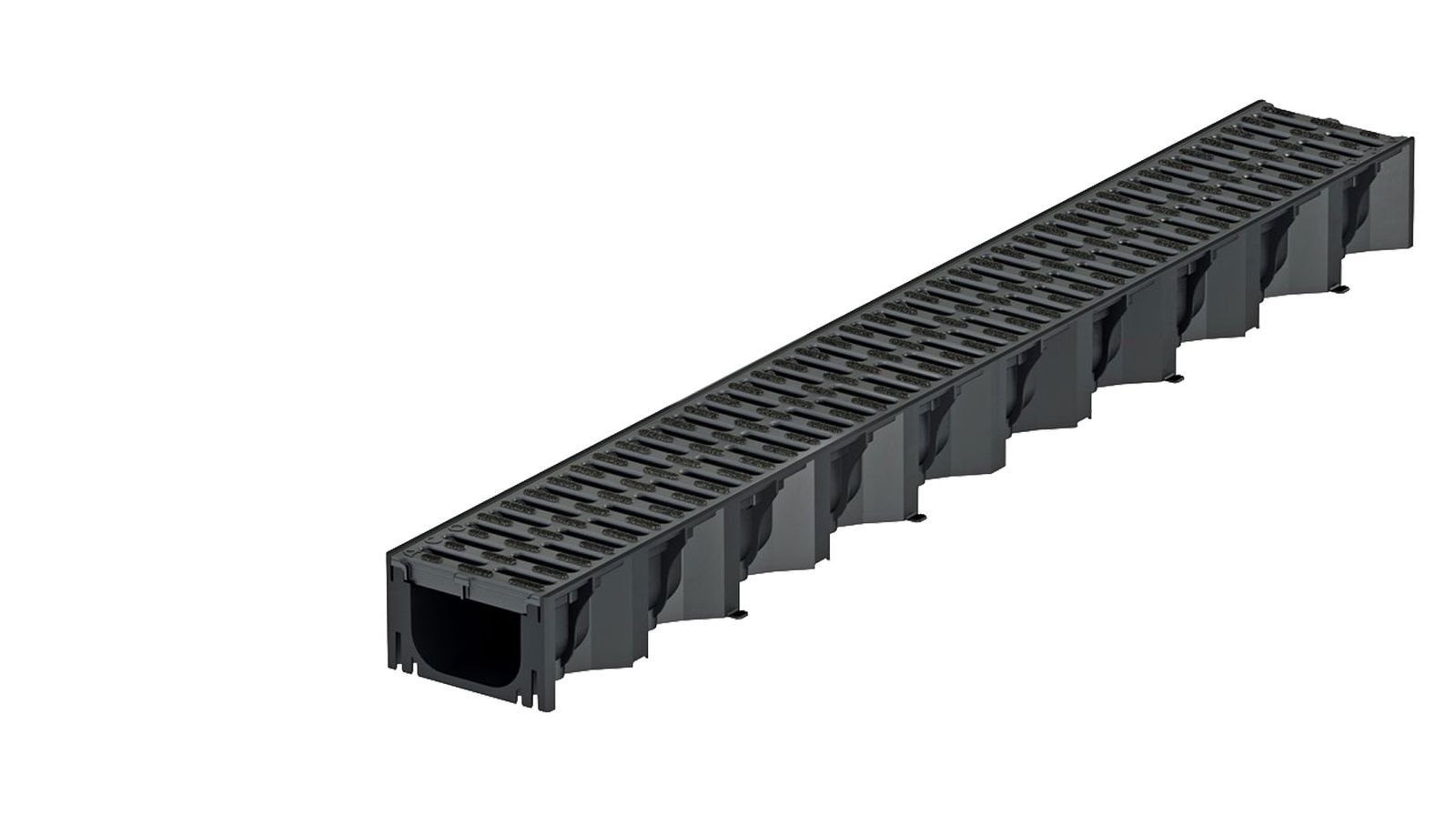 1m ACO Self&reg; Hexaline 2.0 Entw&auml;sserungsrinne mit Stegrost Microgrip 