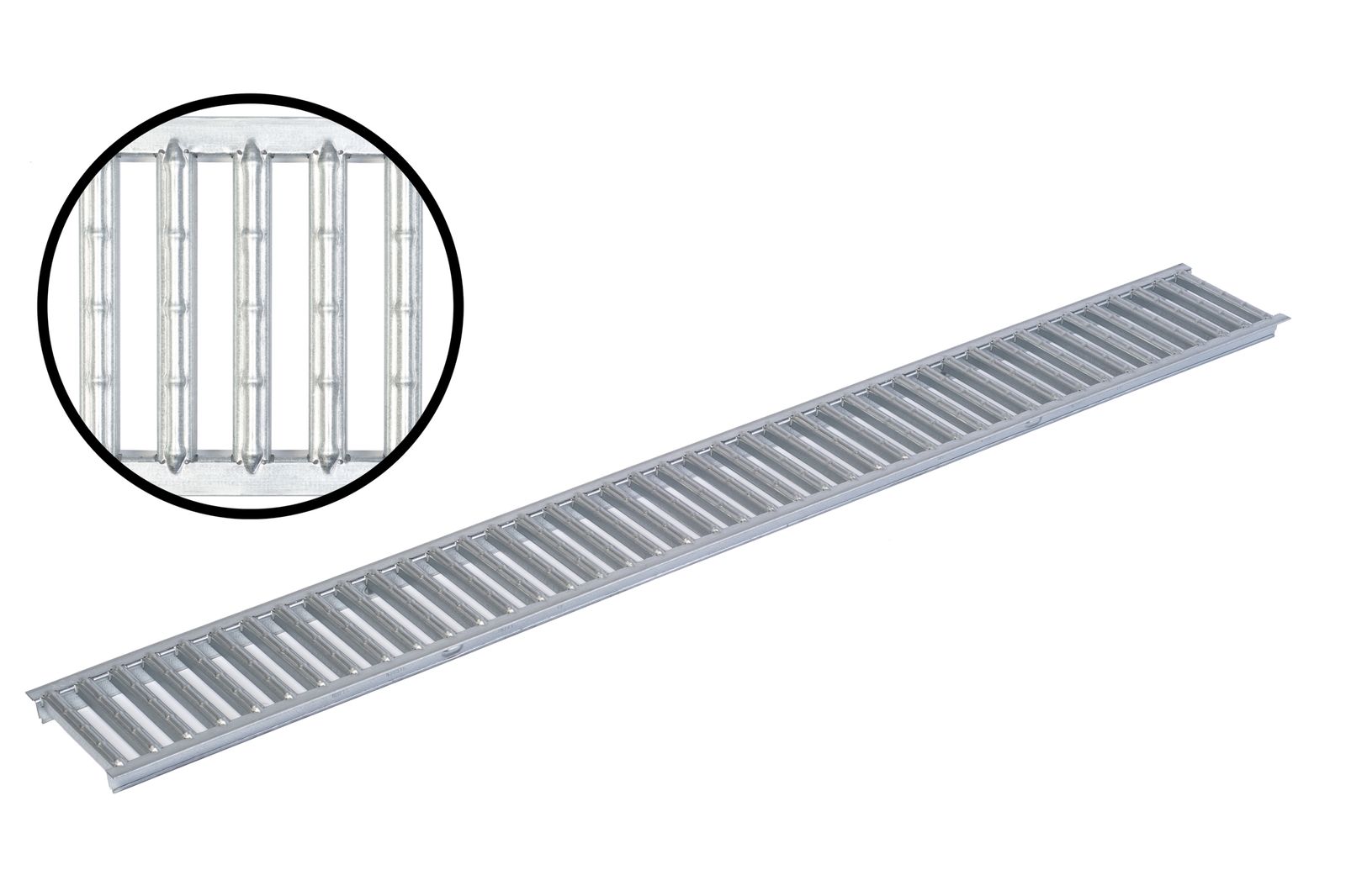 ACO Self&reg; Stegrost Stahl verzinkt | L&auml;nge: 100 cm - Breite: 11,8 cm 
