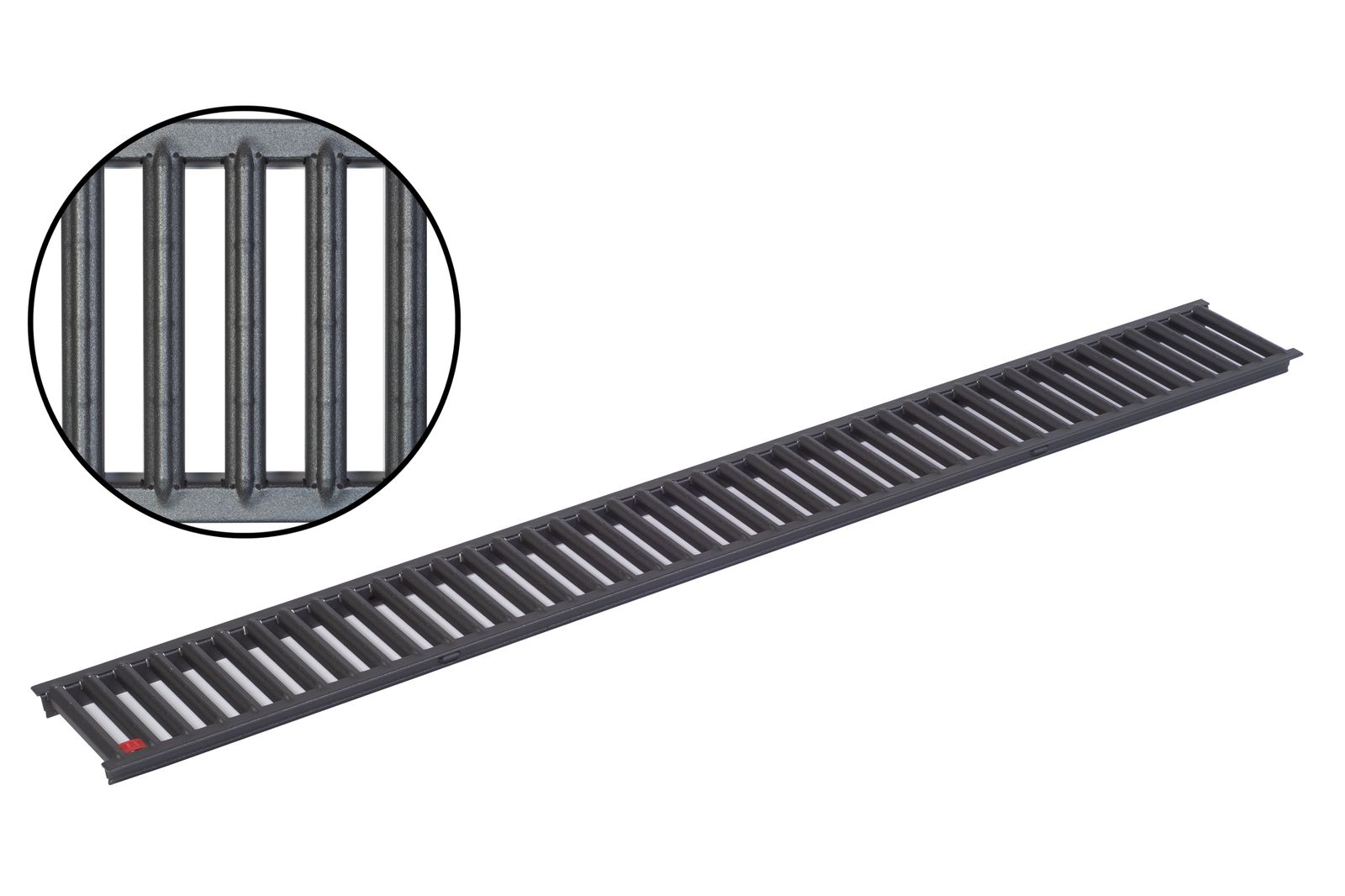 ACO Self&reg; Stegrost Stahl verzinkt pulverbeschichtet | L&auml;nge: 100 cm - Breite: 11,8 cm 