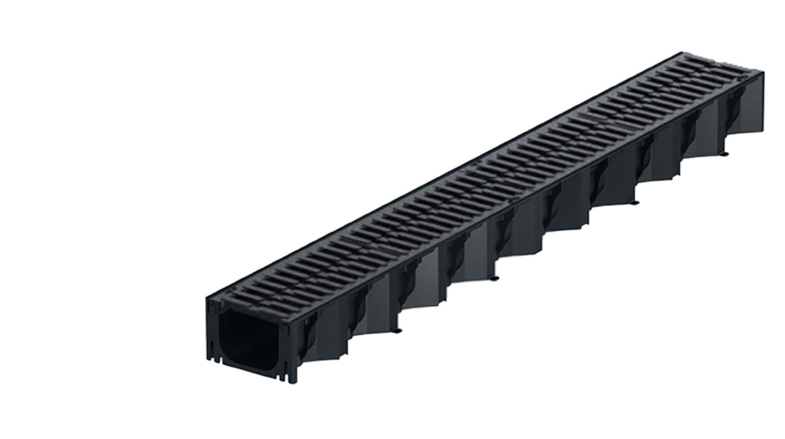 1m ACO Self&reg; Hexaline 2.0 Entw&auml;sserungsrinne mit 2 Gussrosten &aacute; 50cm 