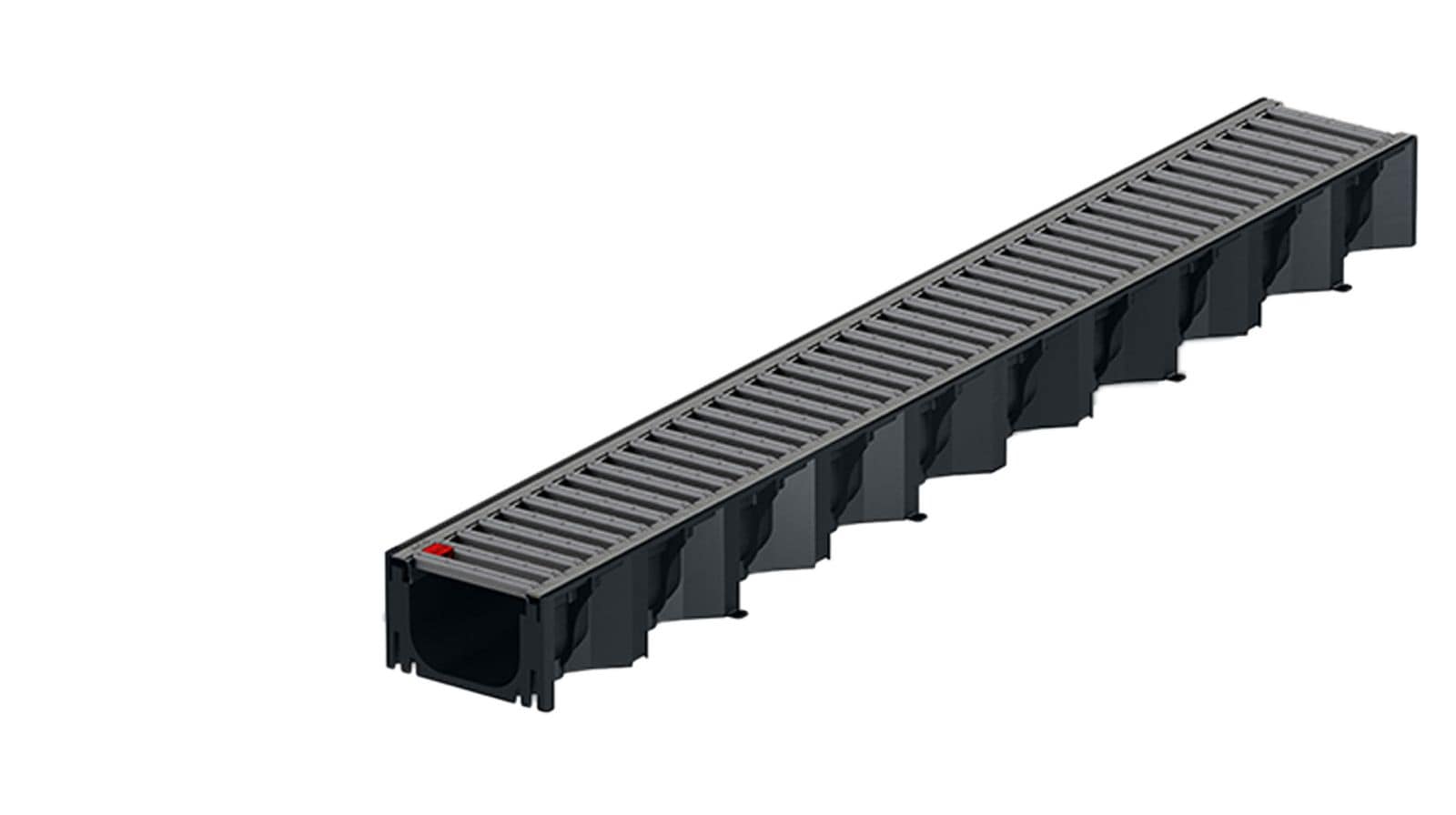 1m ACO Self&reg; Hexaline 2.0 Entw&auml;sserungsrinne mit Stegrost Edelstahl elektropoliert 