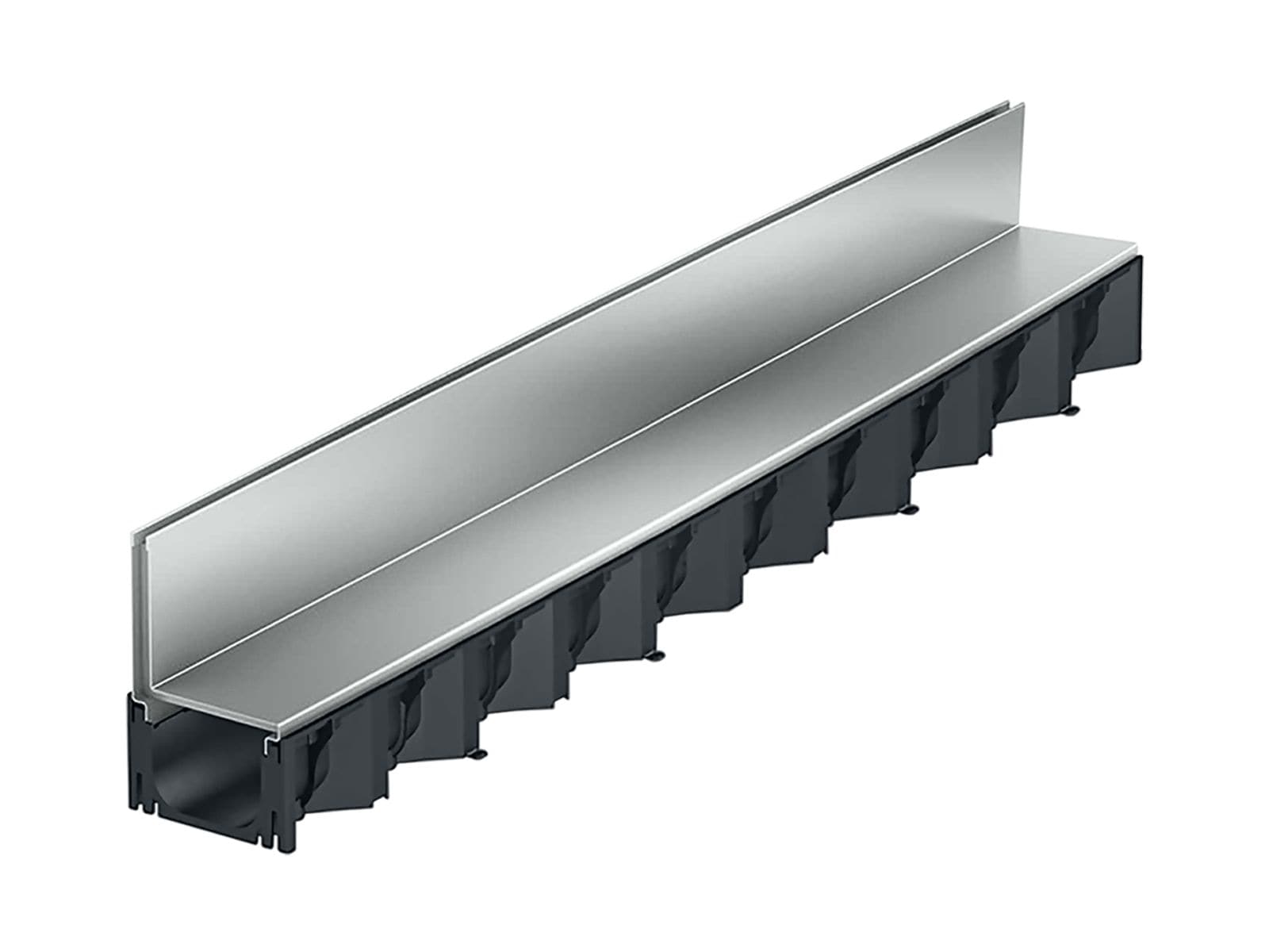 1m ACO Self&reg; Hexaline 2.0 Entw&auml;sserungsrinne mit Schlitzaufsatz Stahl verzinkt 