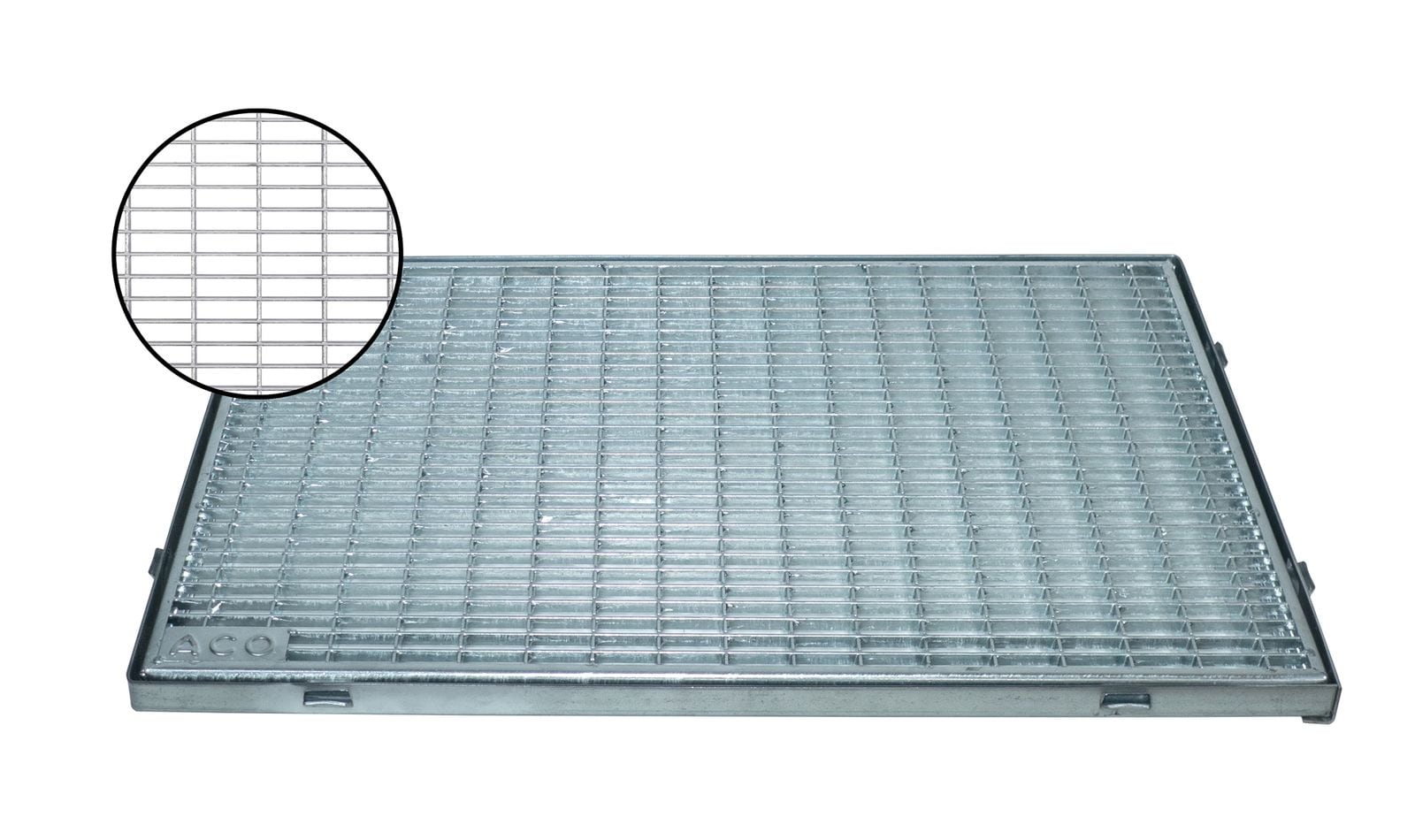 ACO Schuhabstreifer Gitterrost 80x40cm mit Zarge MW 30/10 
