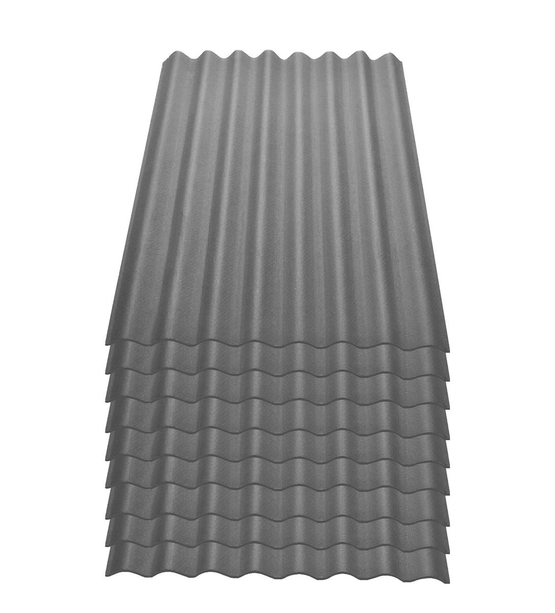 9er Pack Onduline&reg; Easyline&reg; Platte intensiv grau 1000 x 760 x 2,6 mm Profil 95/38 