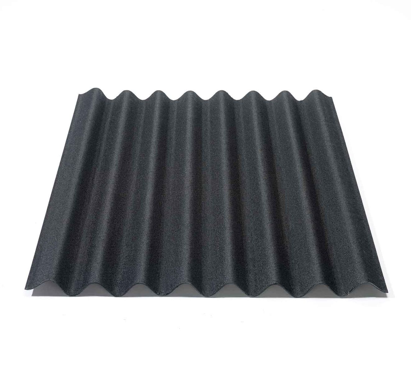 1 Platte Onduline&reg; Easyline&reg; Platte intensiv schwarz 1000 x 760 x 2,6 mm Profil 95/38 