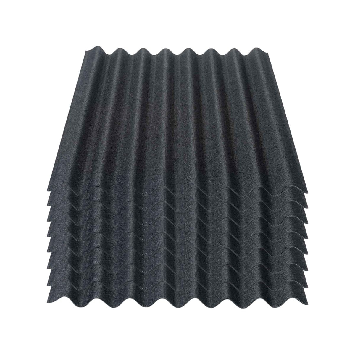 8er Pack Onduline® Easyline® Platte intensiv schwarz 1000 x 760 x 2,6 mm Profil 95/38
