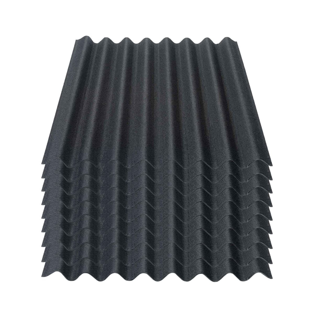 9er Pack Onduline&reg; Easyline&reg; Platte intensiv schwarz 1000 x 760 x 2,6 mm Profil 95/38 