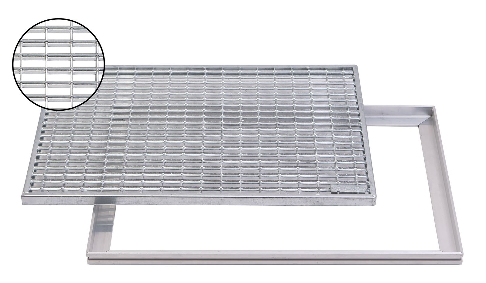 ACO Maschenrost mit V-Stab 60x40cm inkl. Rahmen 