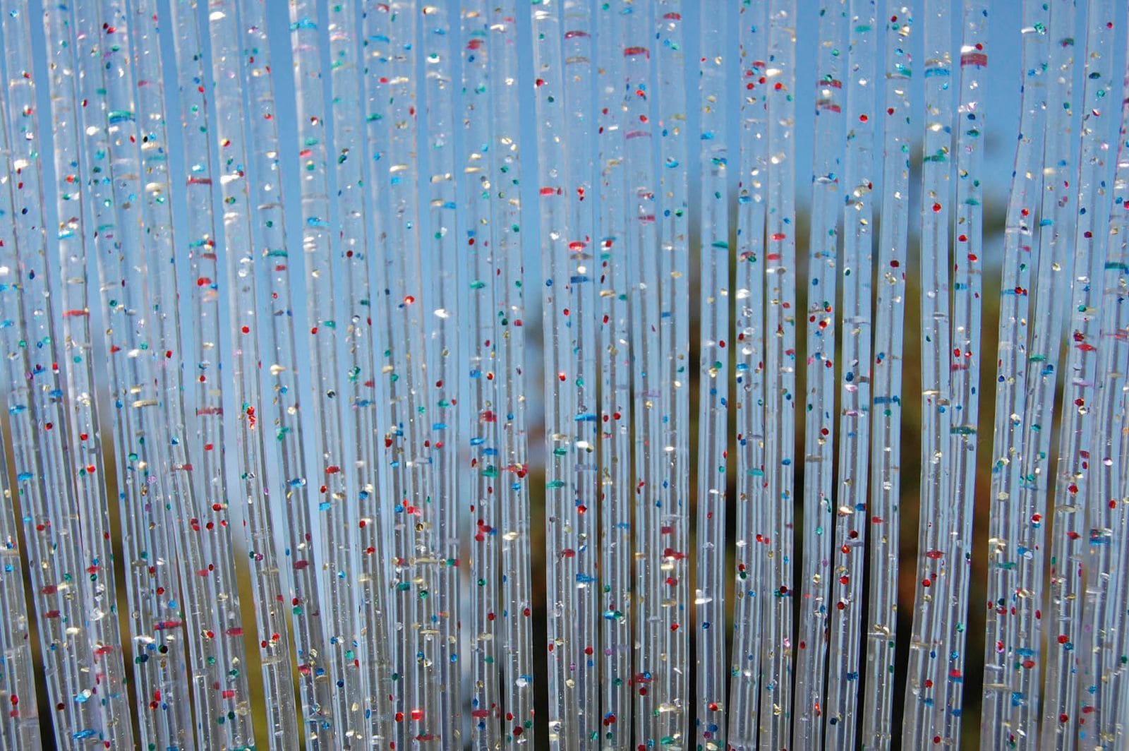 La Tenda T&uuml;rvorhang VINCI 1 Gr&ouml;&szlig;e: 90x210cm Farbe: multicolour transparent Glitter 