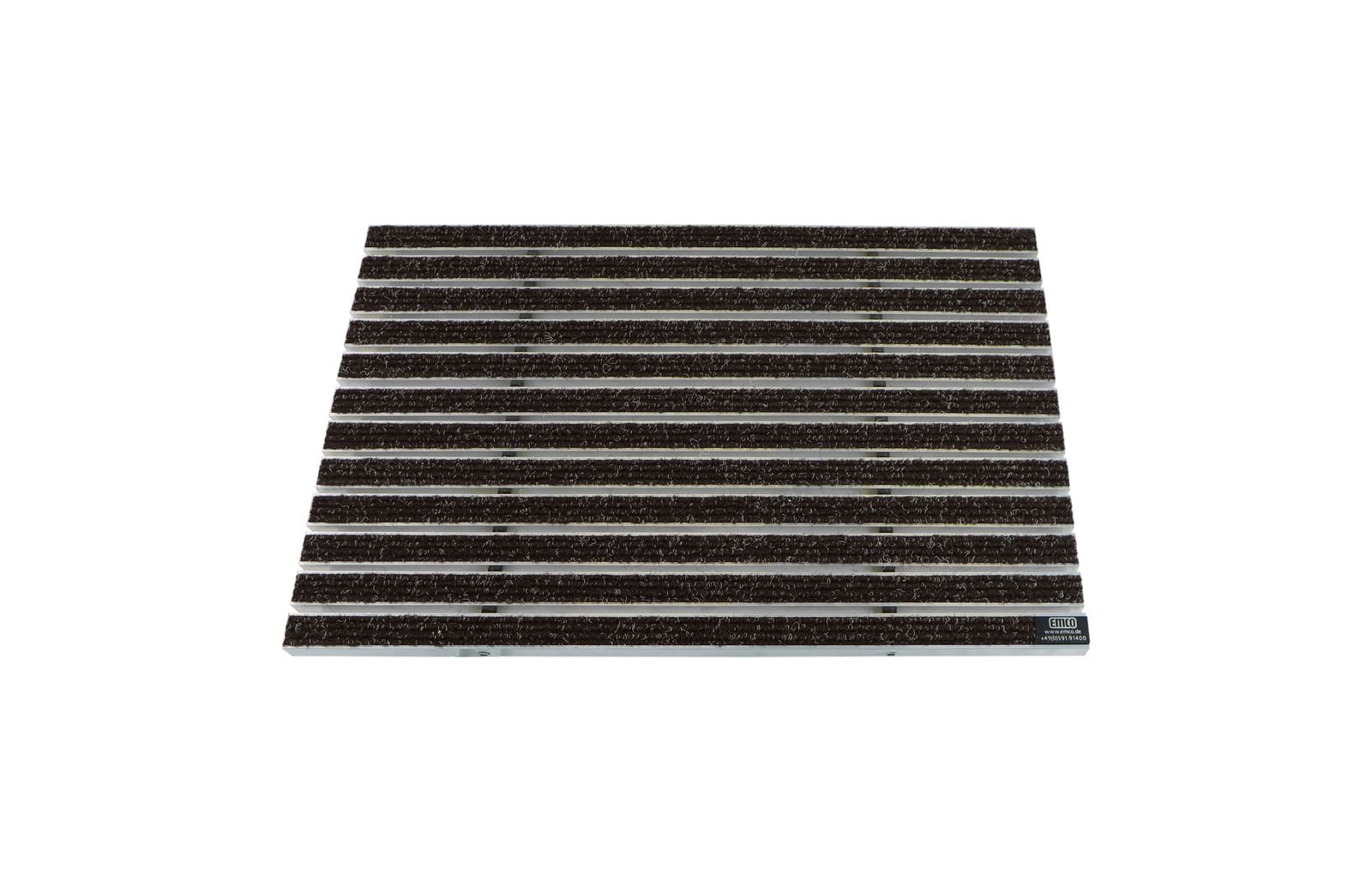 Emco Eingangsmatte DIPLOMAT 12mm | 100x50cm | Rips Braun 