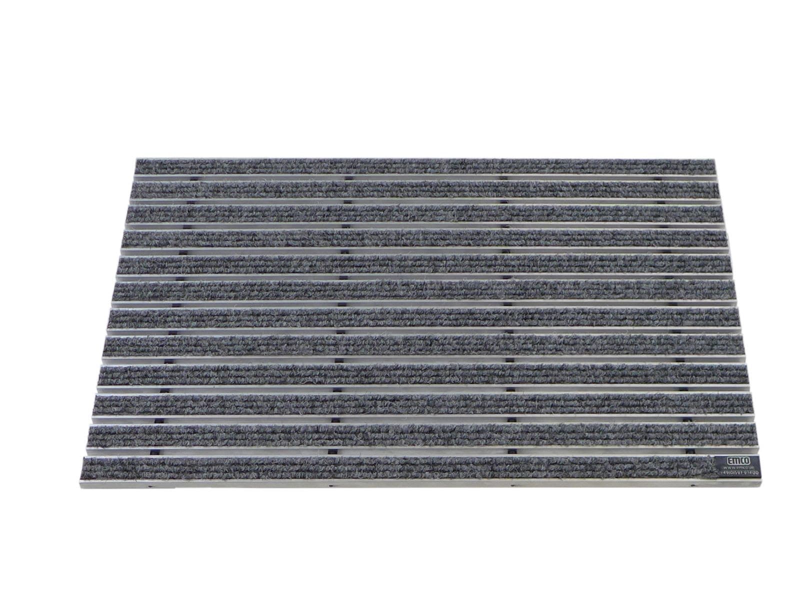 Emco Eingangsmatte DIPLOMAT 12mm | 60x40cm | Rips Hellgrau 