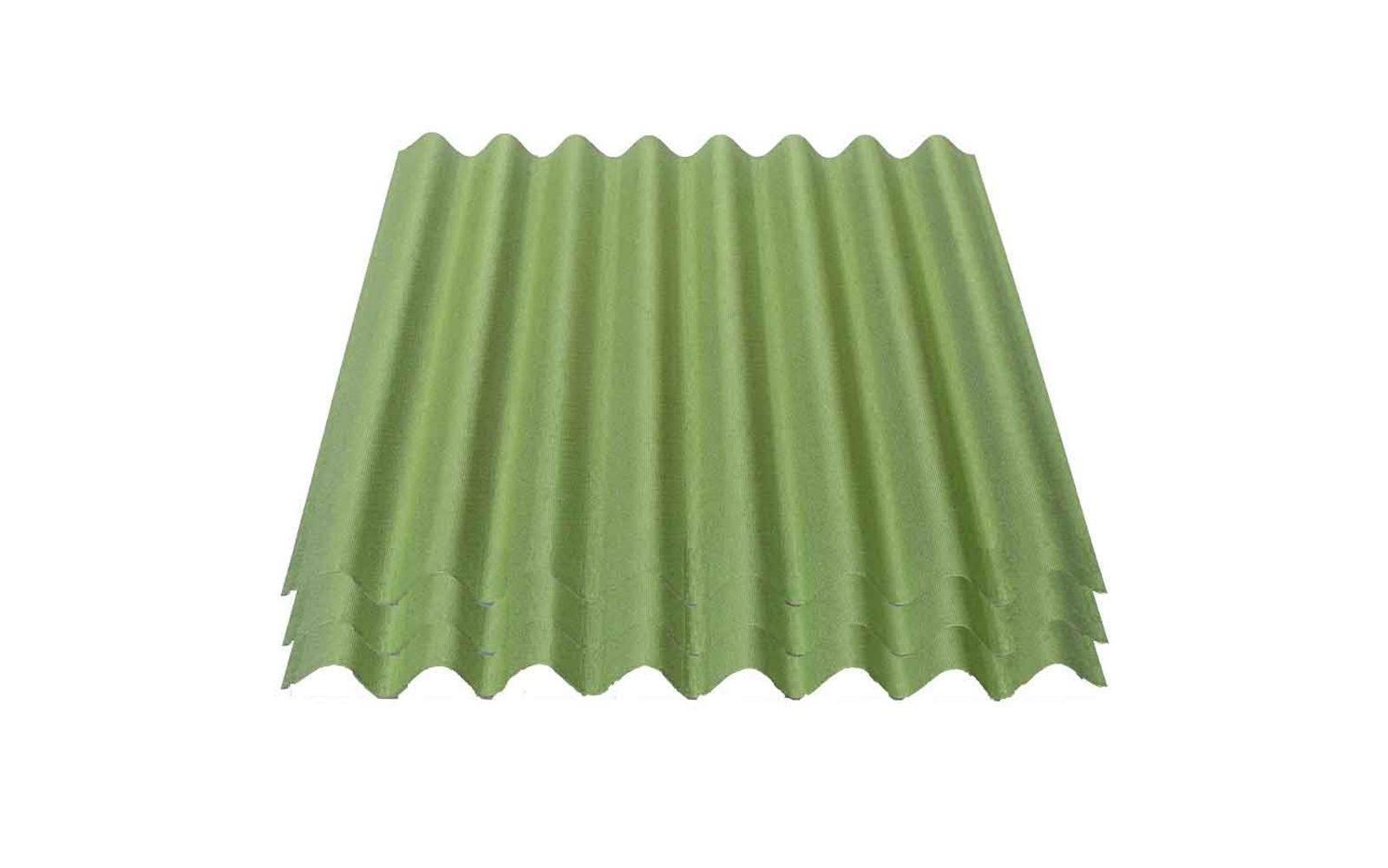 3er Pack Onduline&reg; Easyline&reg; Platte intensiv gr&uuml;n 1000 x 760 x 2,6 mm Profil 95/38 