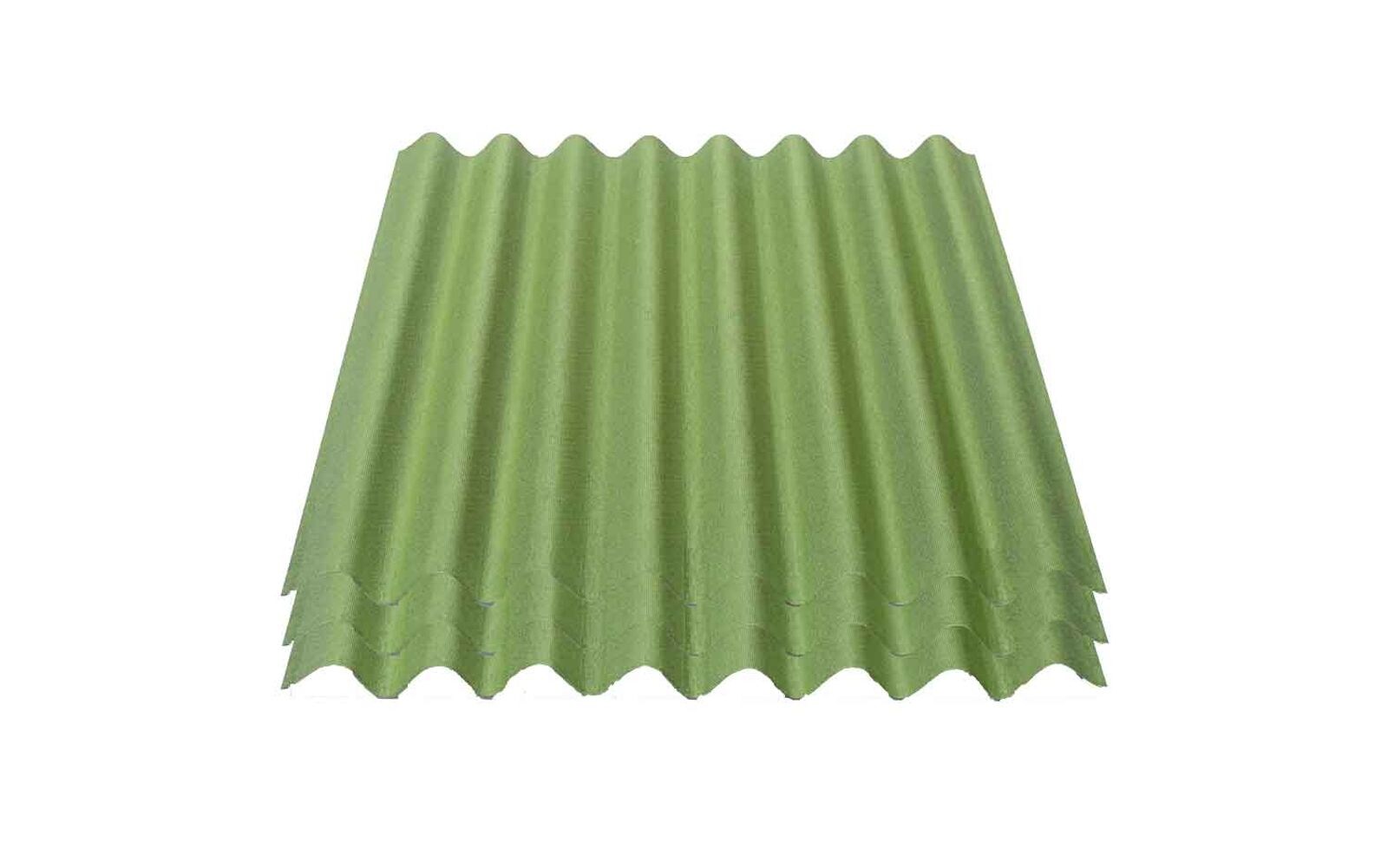 3er Pack Onduline® Easyline® Platte intensiv grün 1000 x 760 x 2,6 mm Profil 95/38